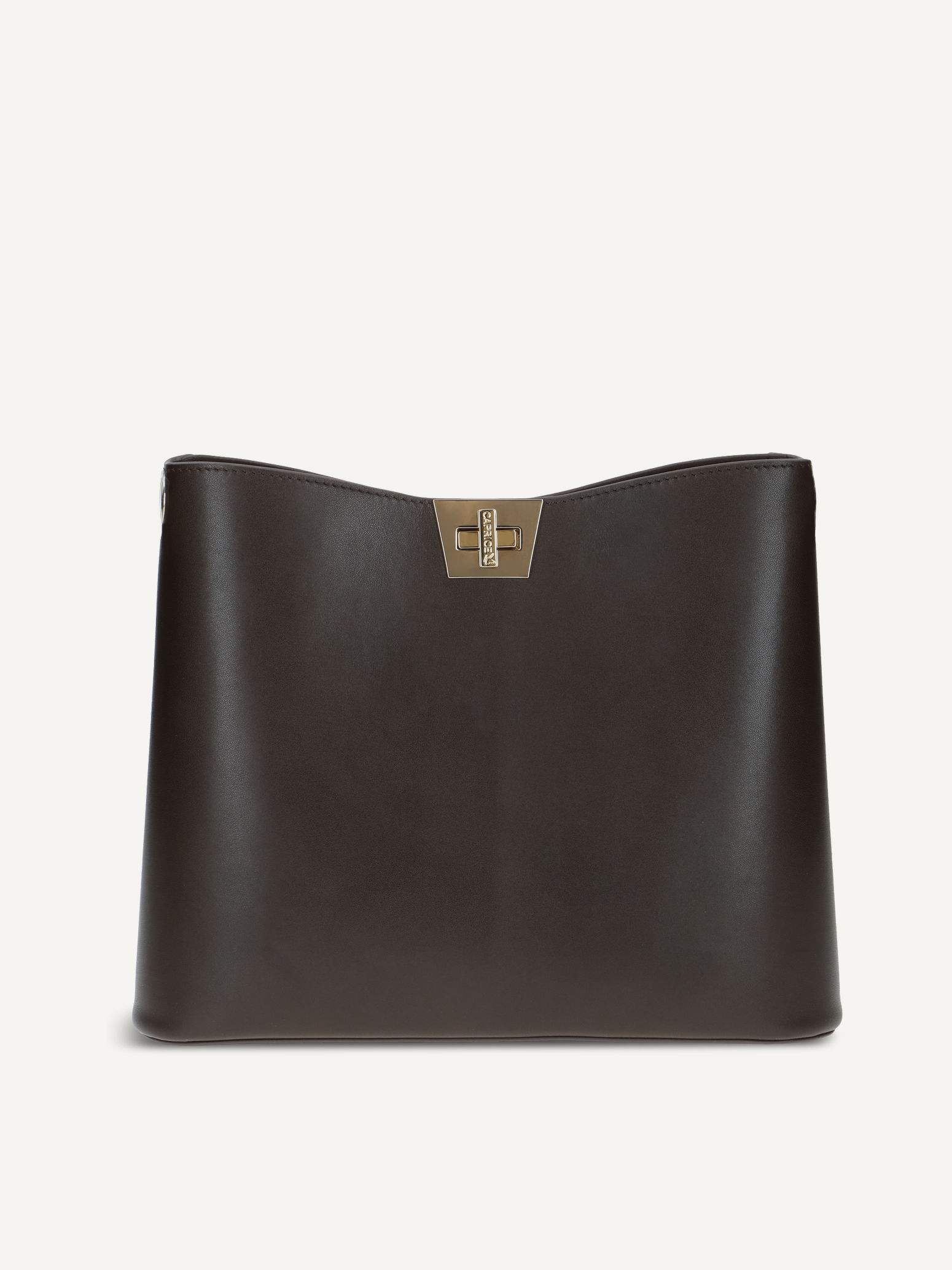 CAPRICE Handbag, brown, made of Leather and textile, Size 1