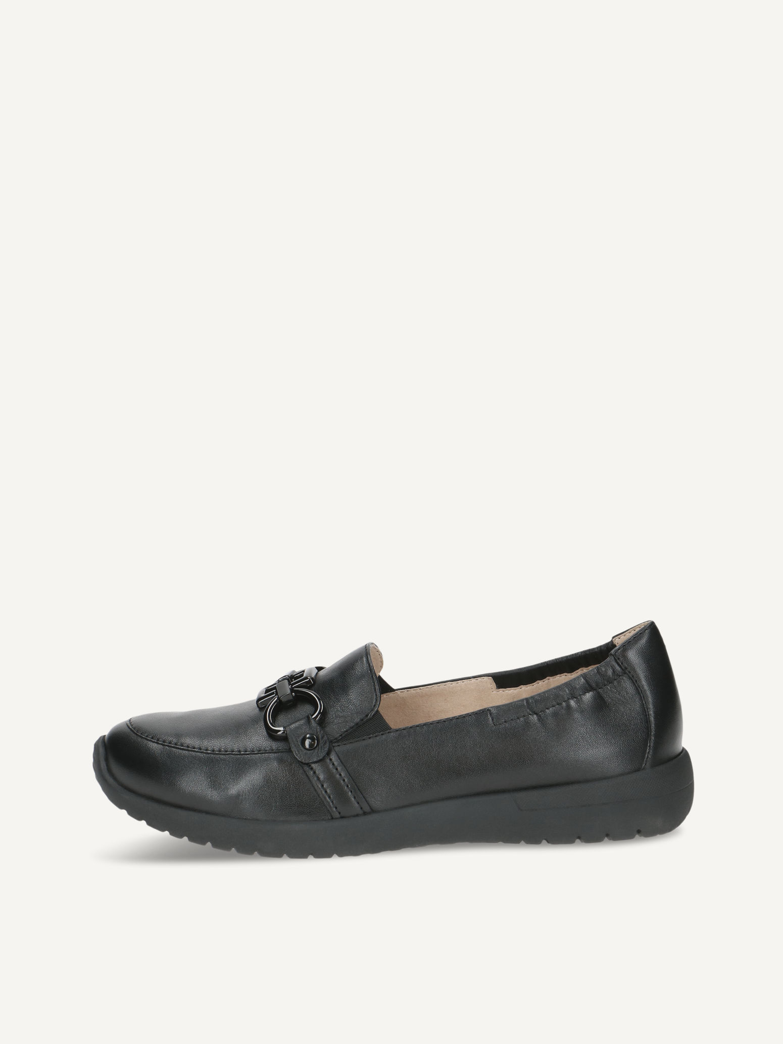 CAPRICE Slipper, schwarz, aus Leder , Gr. 41