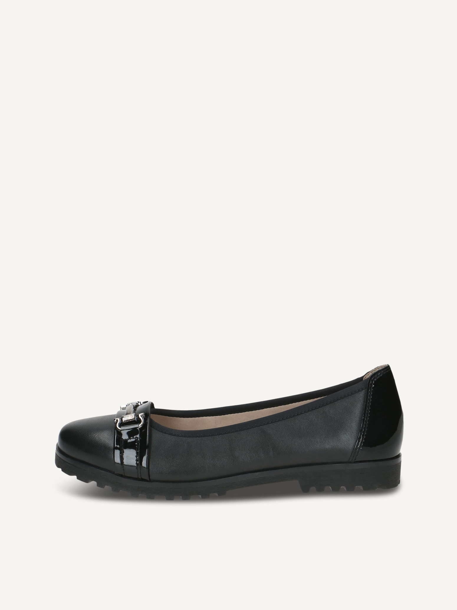 CAPRICE Ballerina, black, made of Leather, Size 41