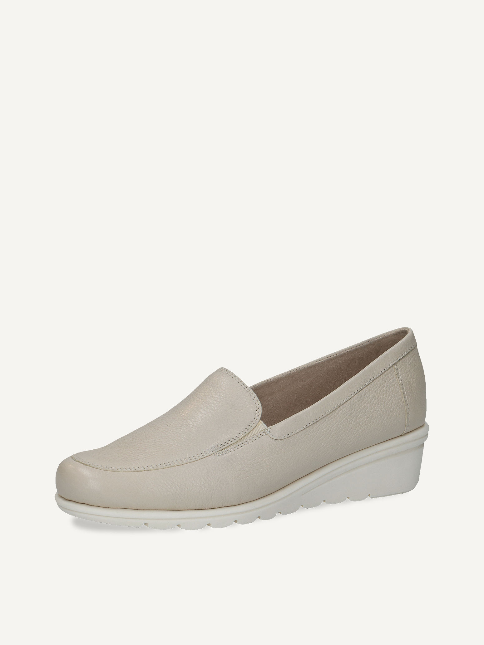 Slipper en cuir - blanc