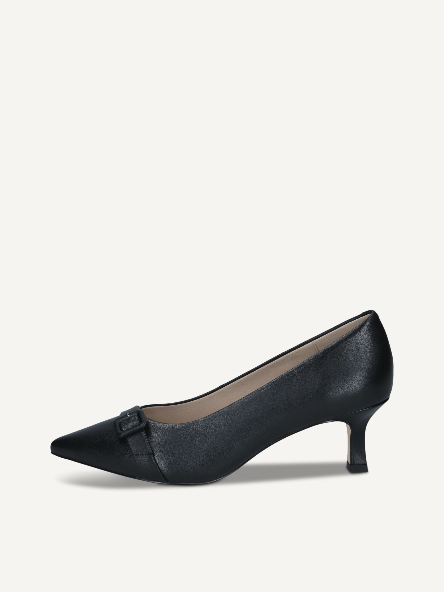 CAPRICE Escarpin noir en Cuir avec Queenie P37 80$