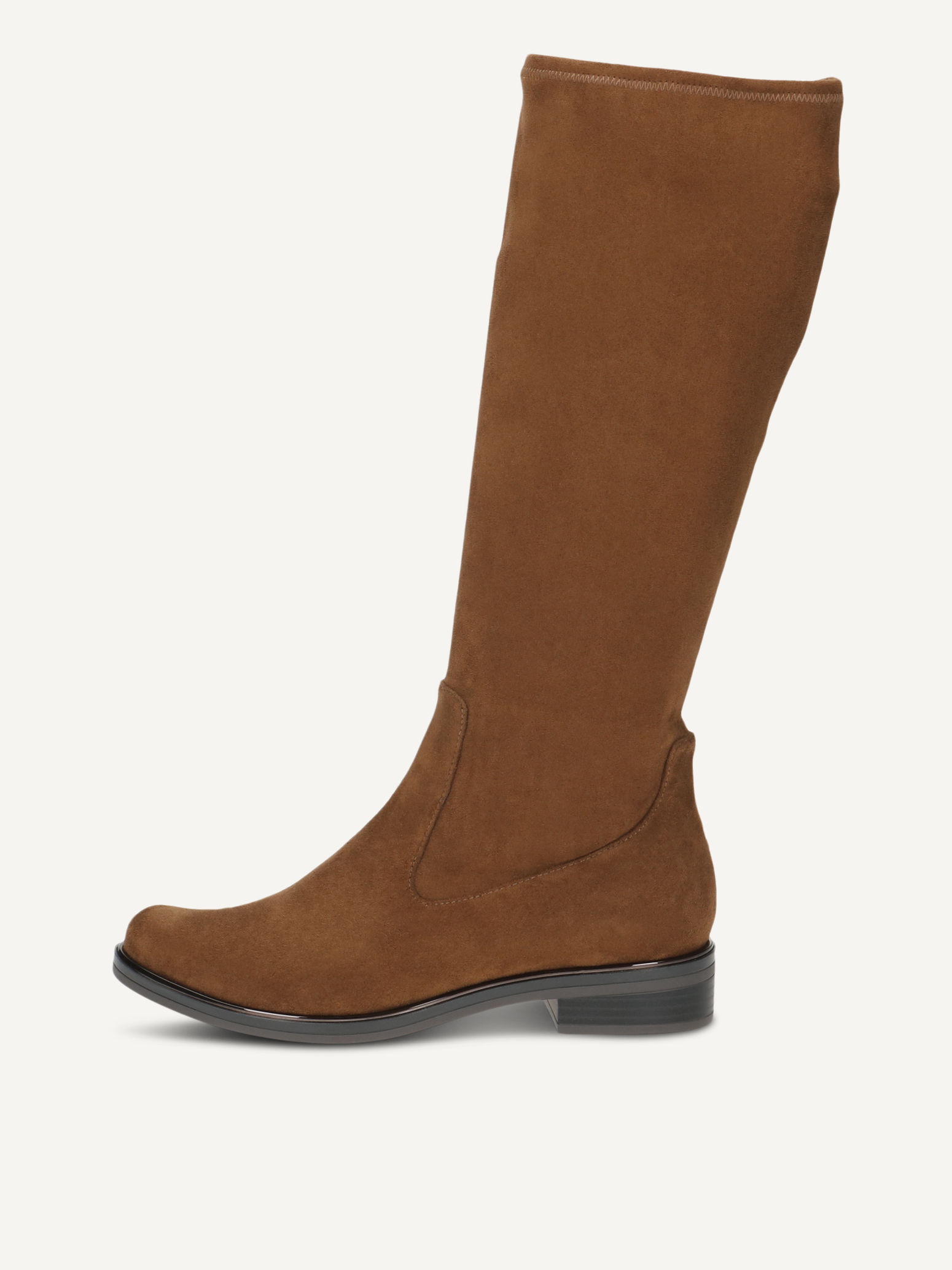 CAPRICE Boots, brown, made of Textiles with Block heel, Size 38.5