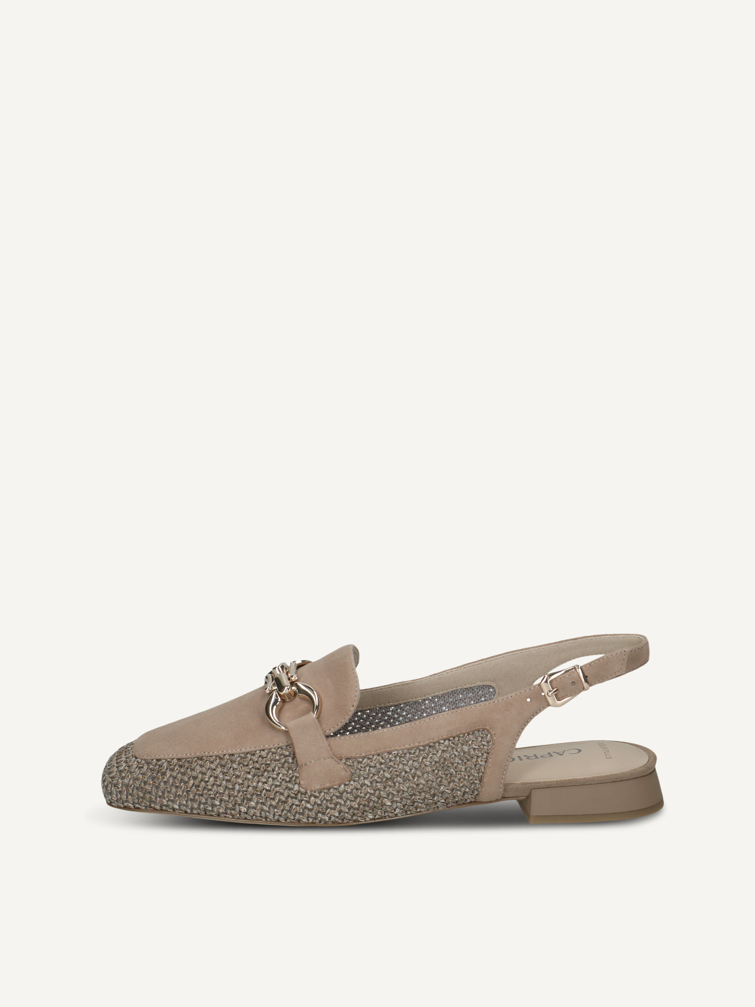 CAPRICE Ballerina, , made of Leather and synthetic with Trapeze heel, Size 41