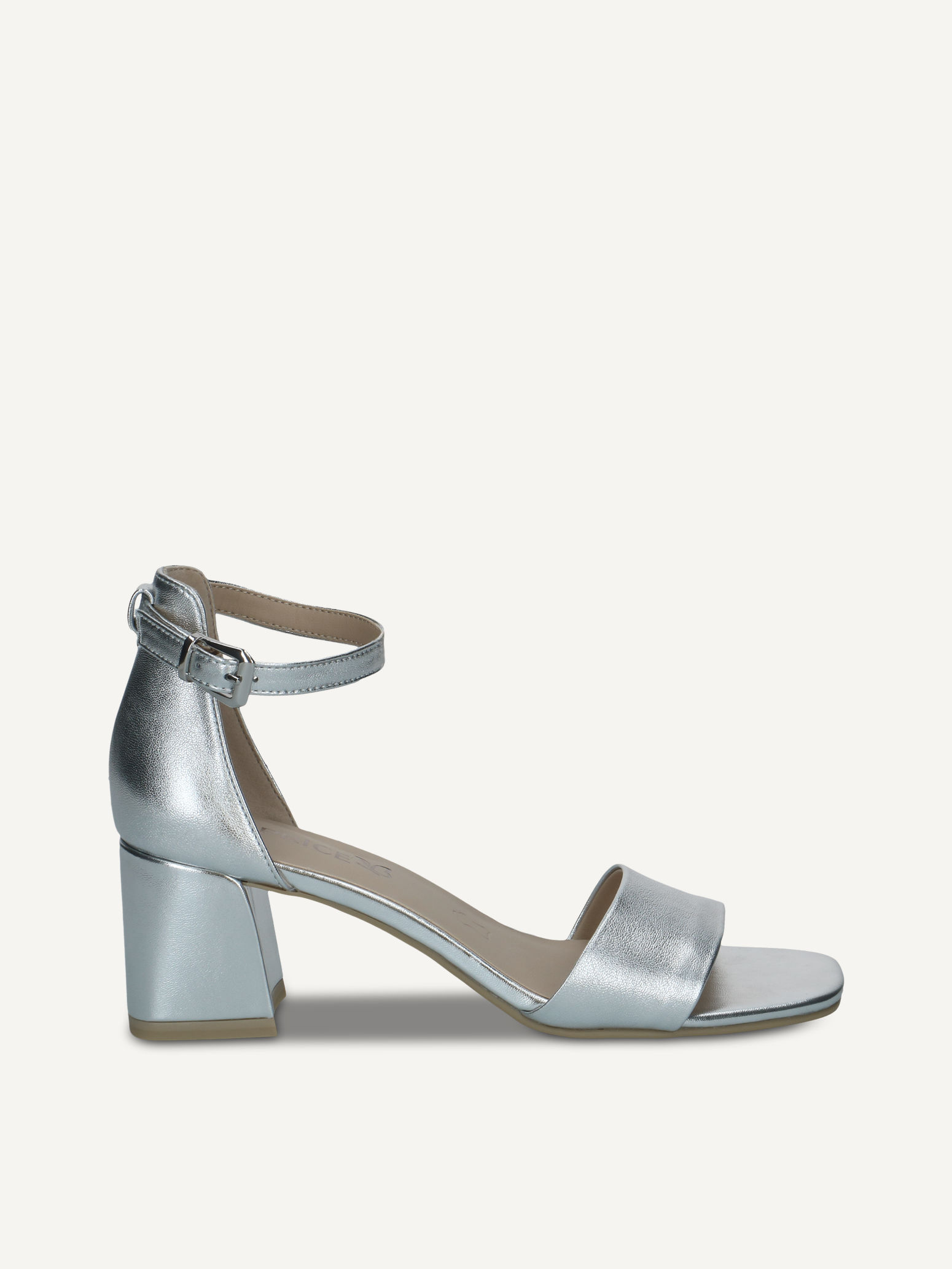 CAPRICE Heeled sandal, , made of Leather with Trapeze heel, Size 36