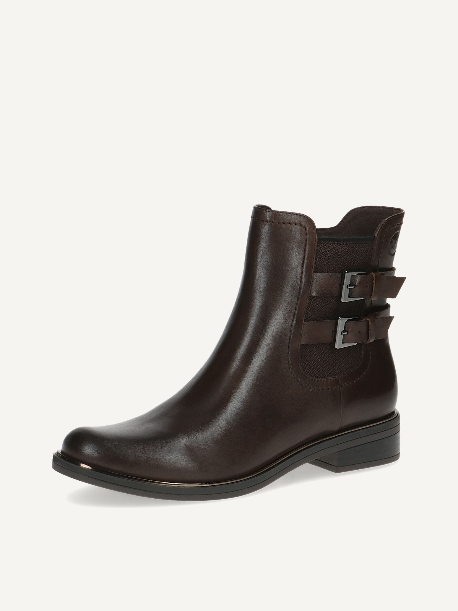 Lederstiefelette - braun