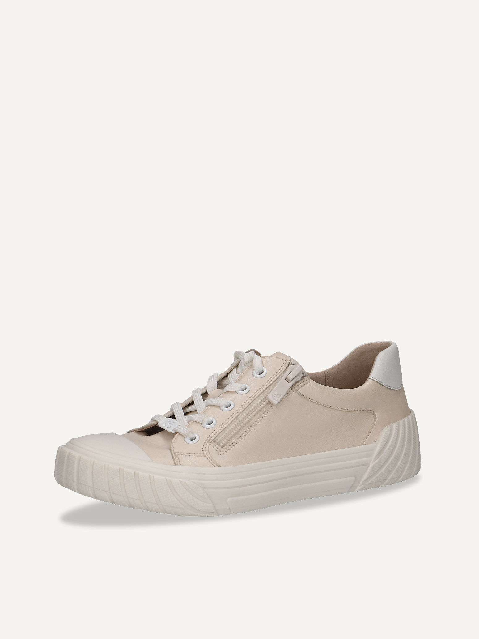 Ledersneaker - beige