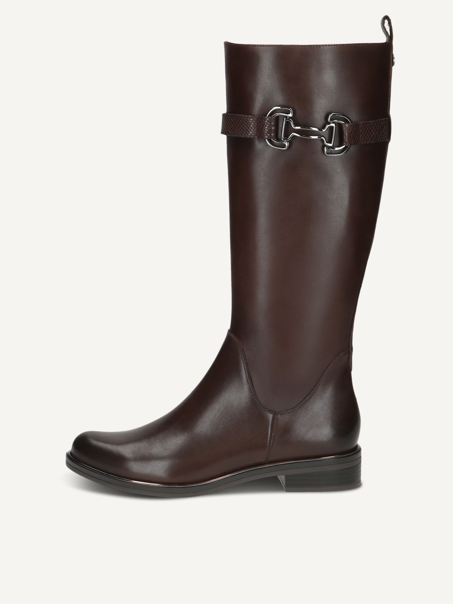 CAPRICE Stiefel, braun, aus Leder mit Blockabsatz, Gr. 37