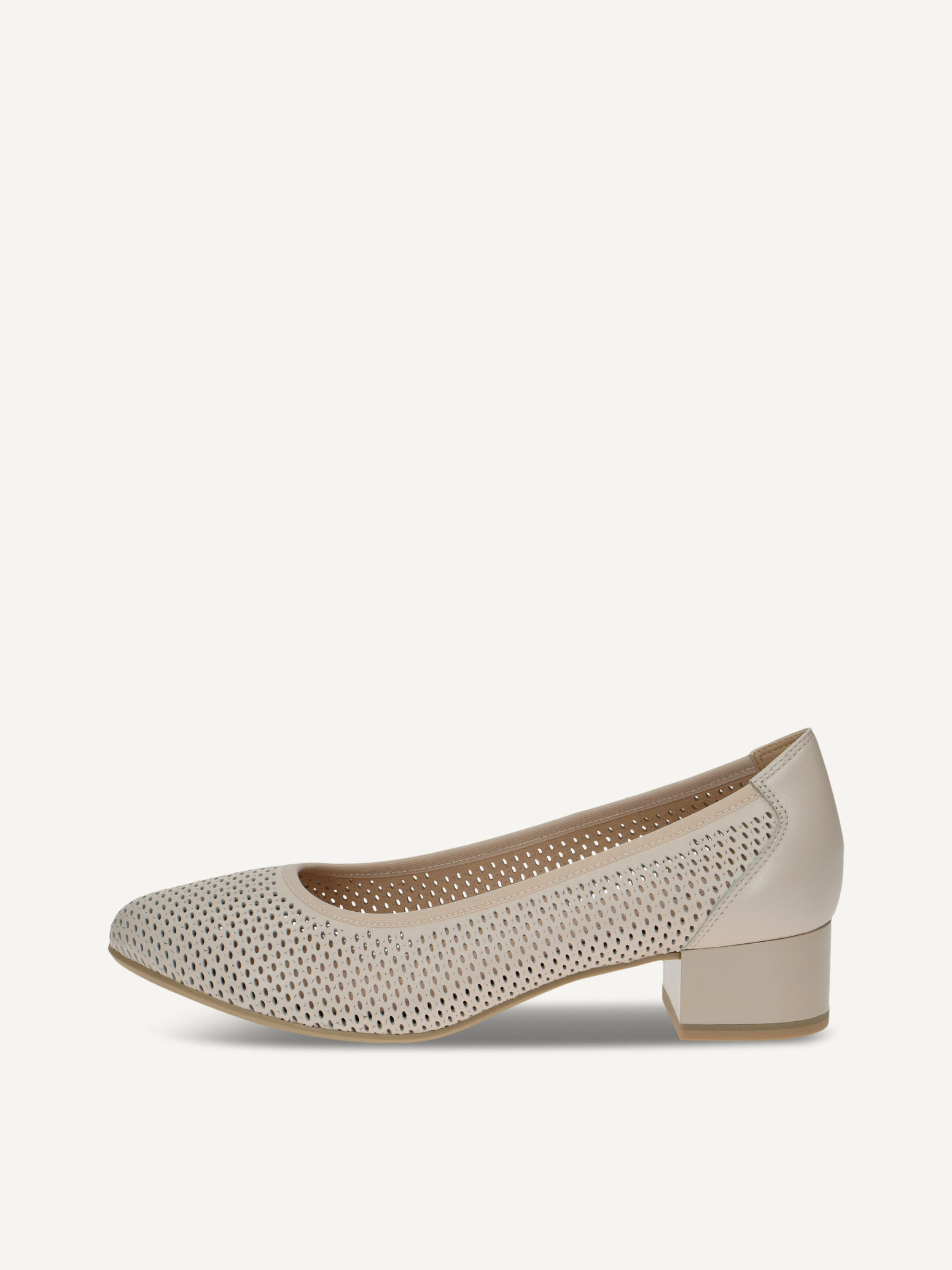 CAPRICE Pumps, , made of Leather with Block heel, Size 38.5