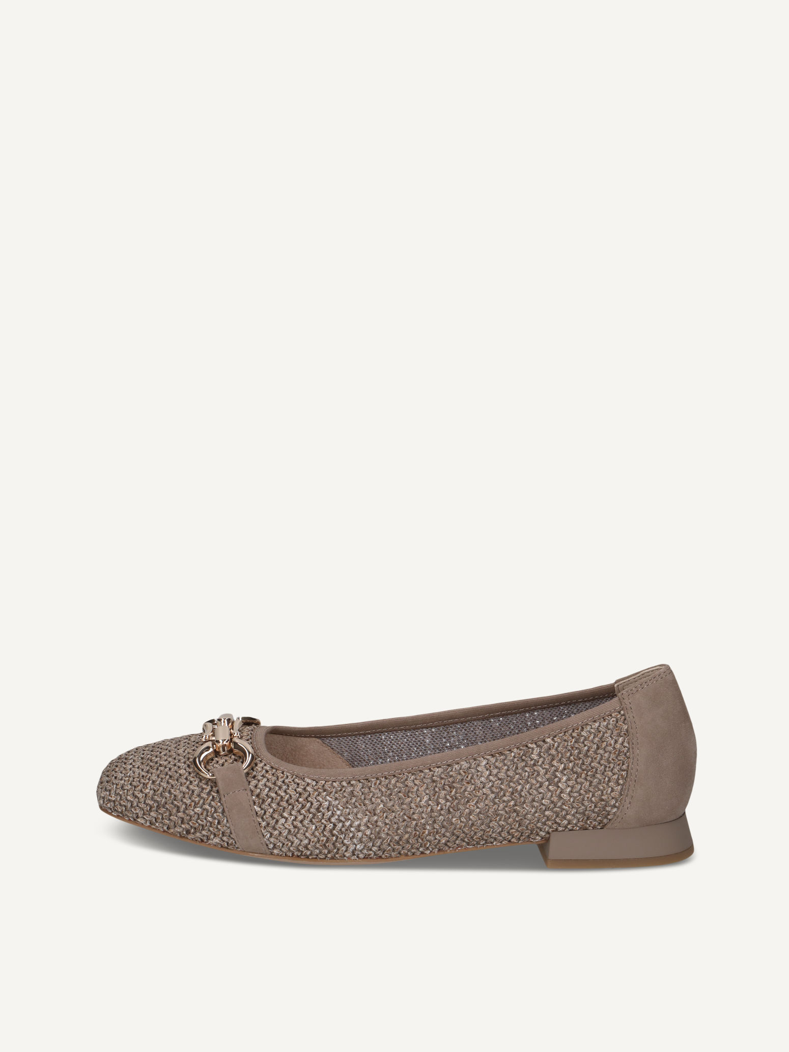 CAPRICE Ballerina, , made of Leather and synthetic with Trapeze heel, Size 42