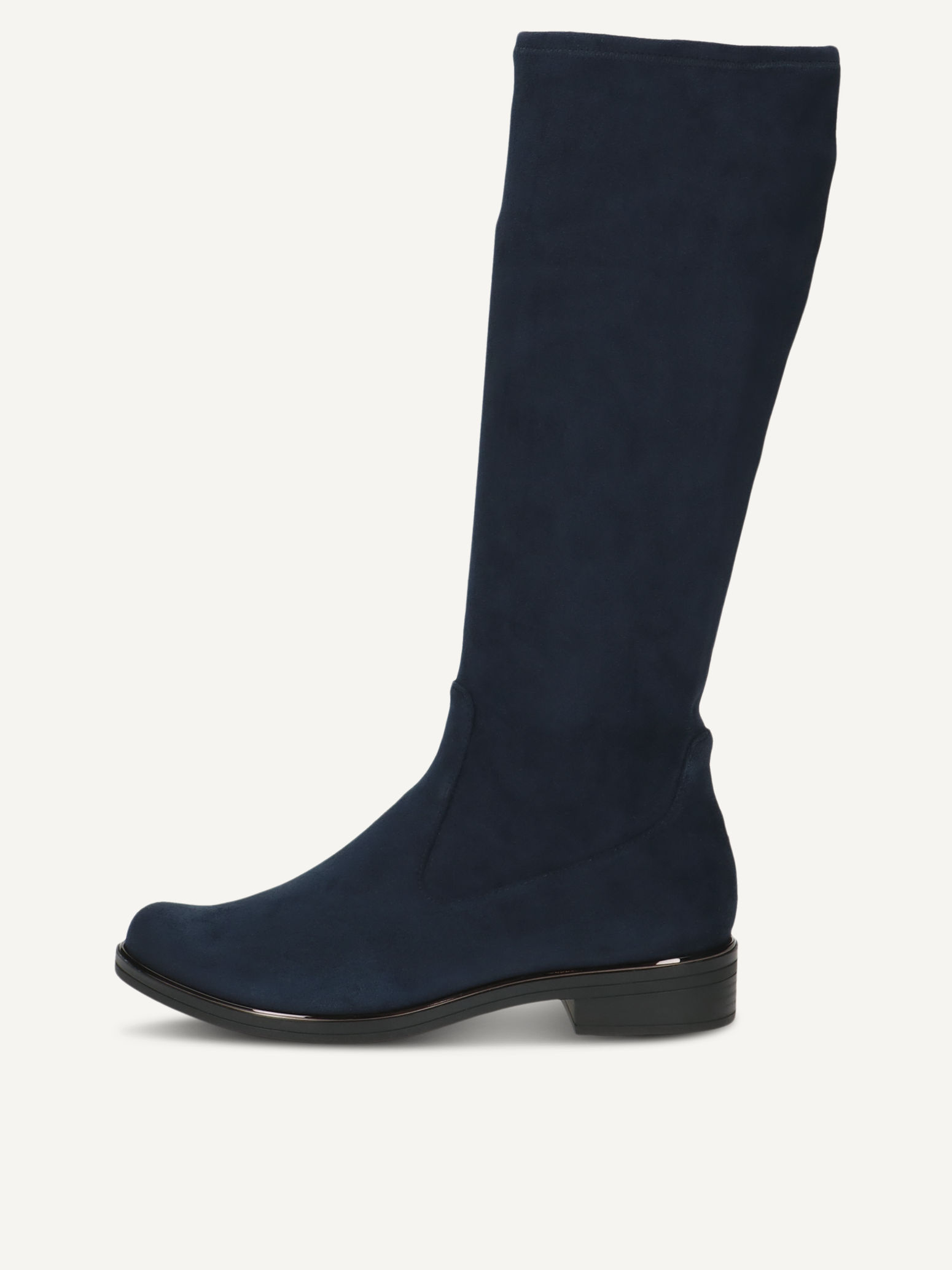 CAPRICE Stiefel, blau, aus Textil mit Blockabsatz, Gr. 39