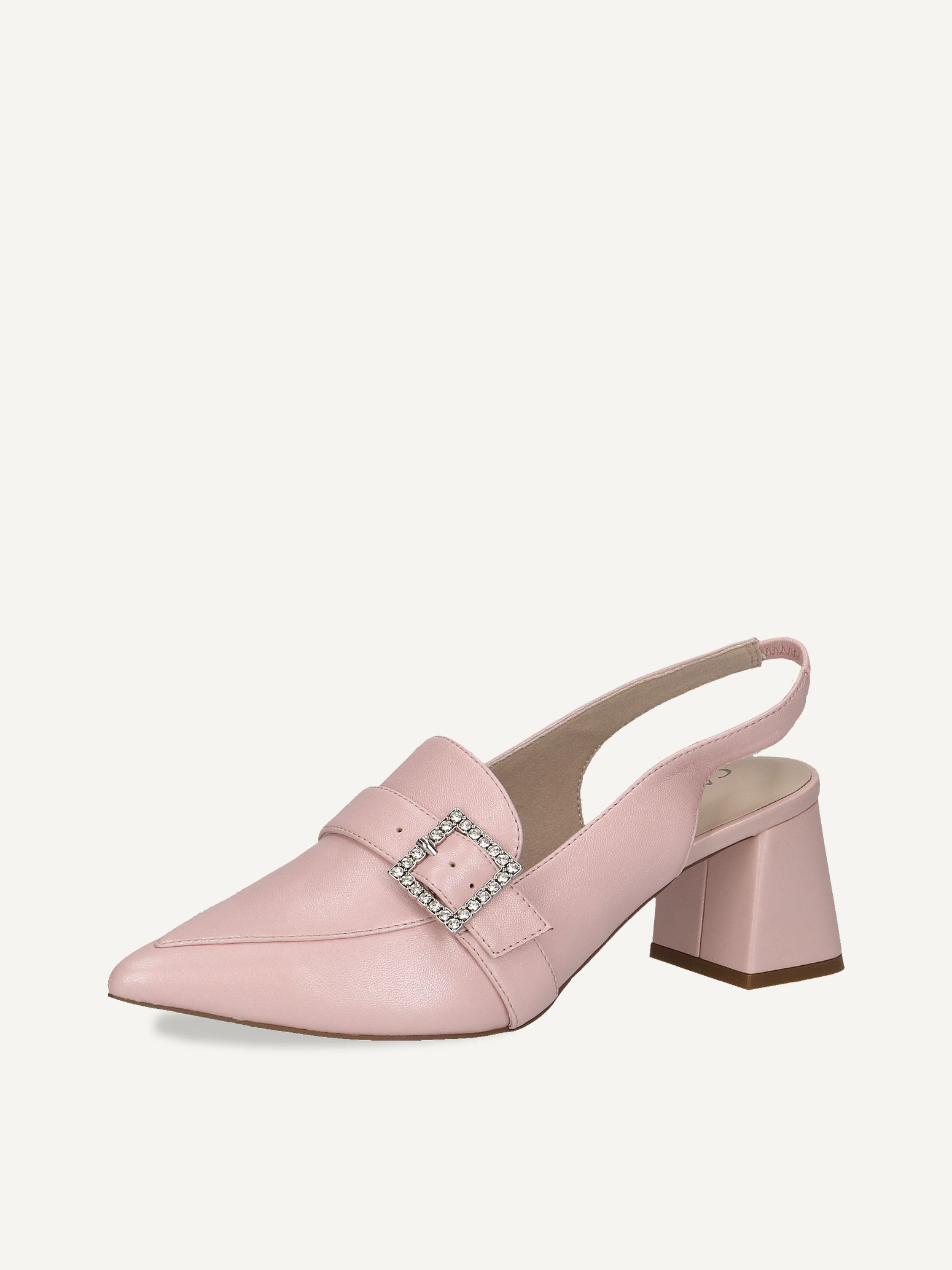 Lederslingpumps - rosa