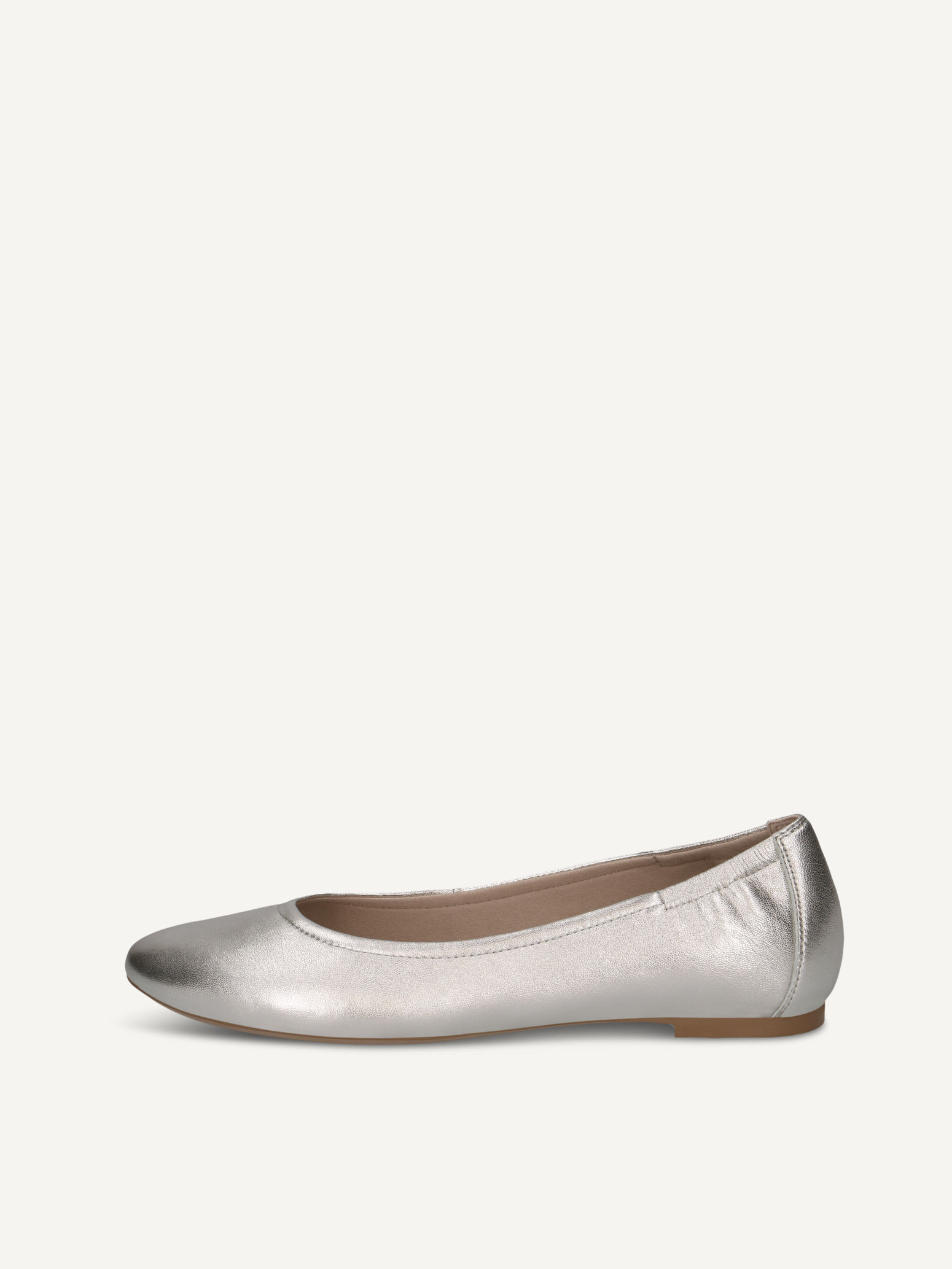 CAPRICE Ballerina, metallic, made of Leather with Block heel, Size 37.5