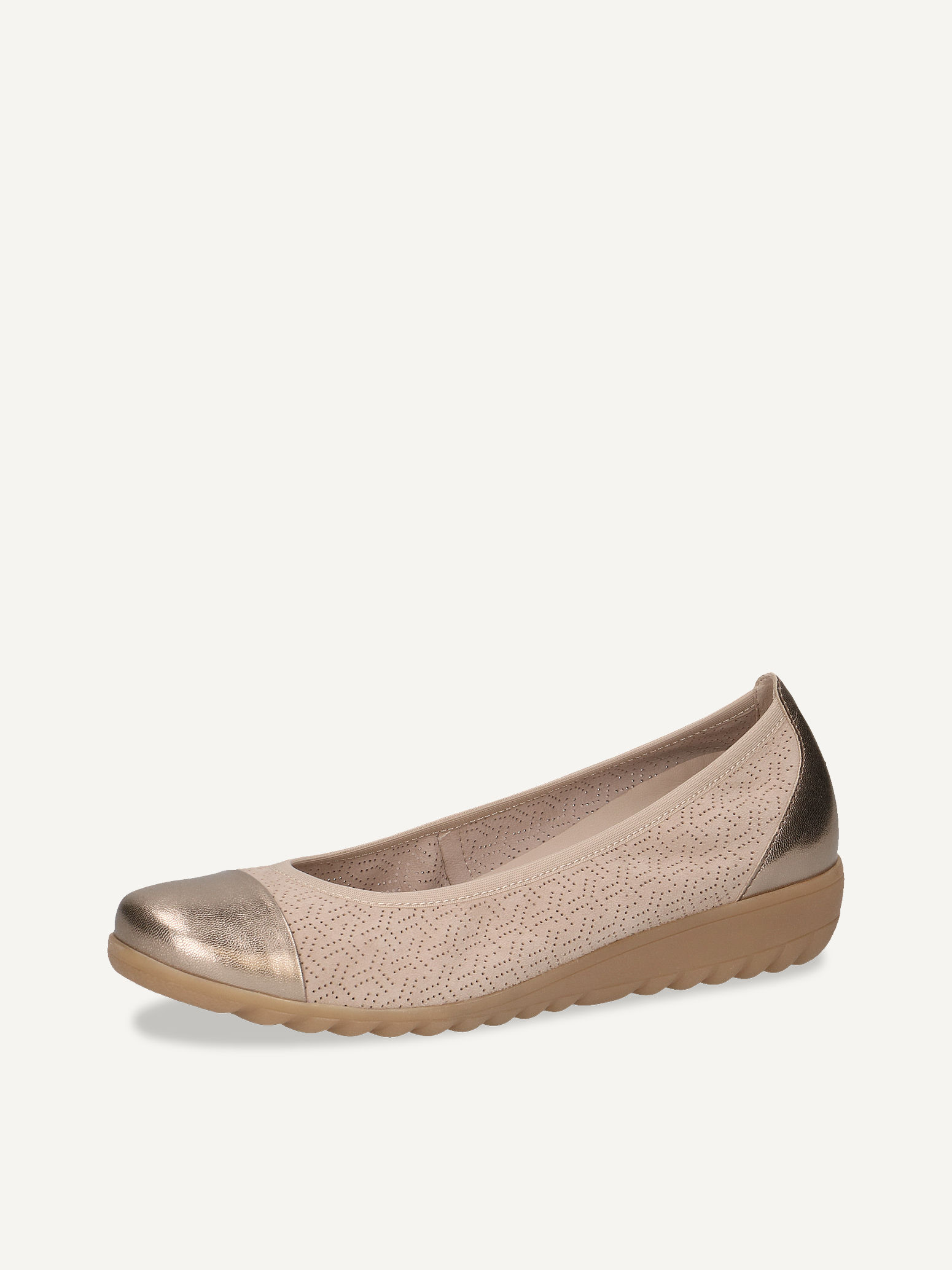 Ballerine en cuir - beige