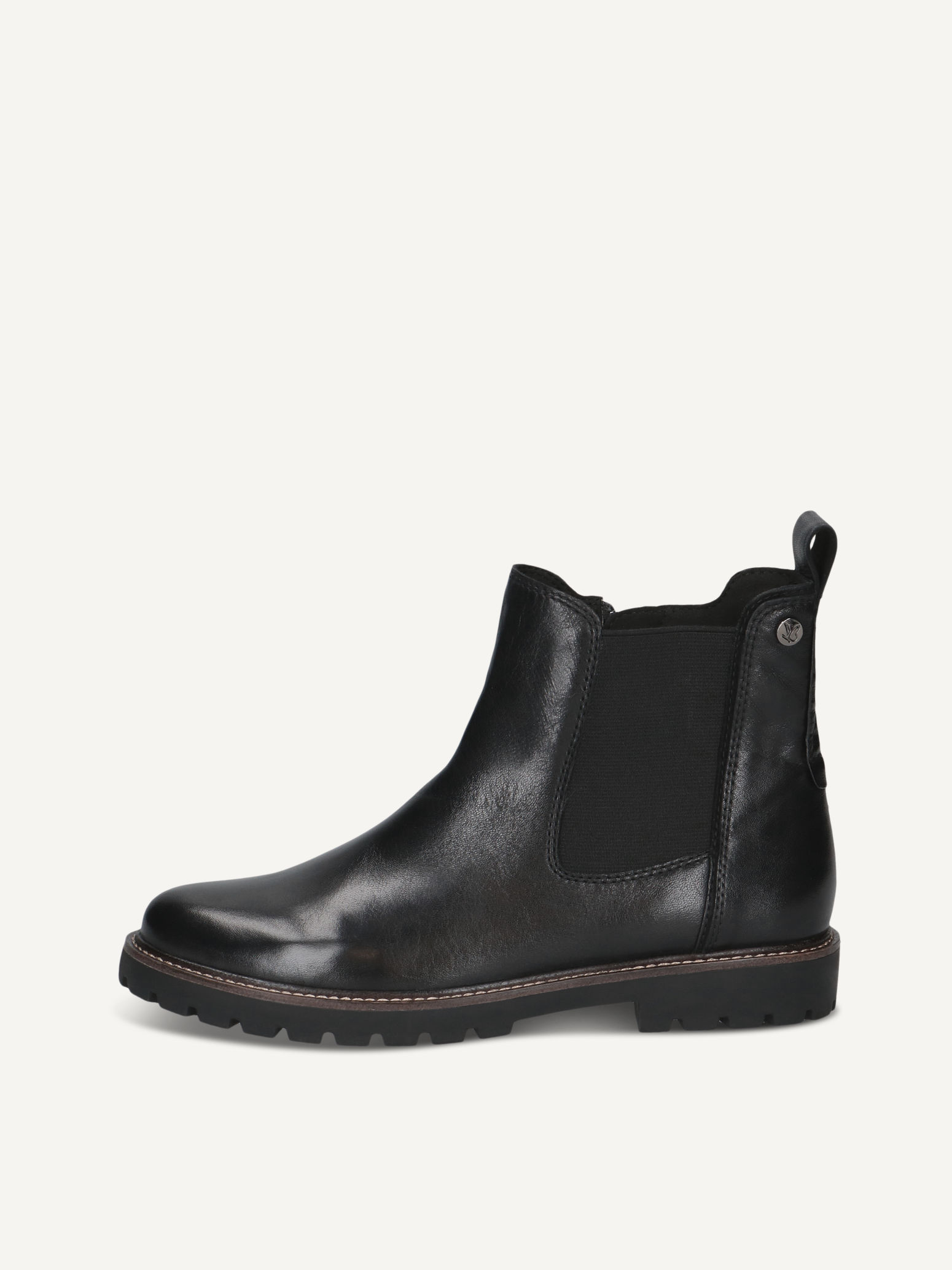 CAPRICE Chelsea boot, , made of Leather and synthetic without heel, Size 39