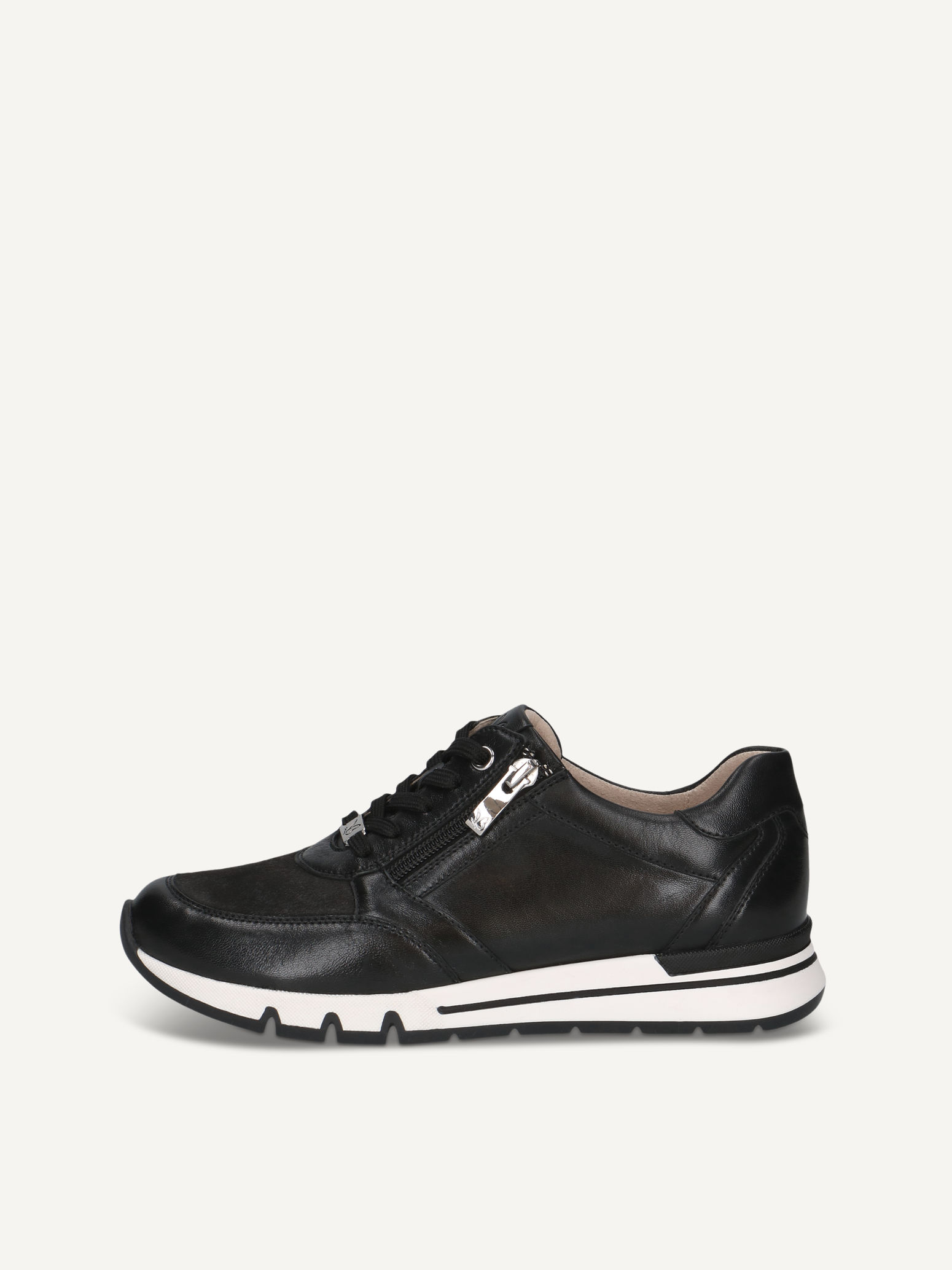 CAPRICE Sneaker, black, made of Leather and synthetic, Size 38