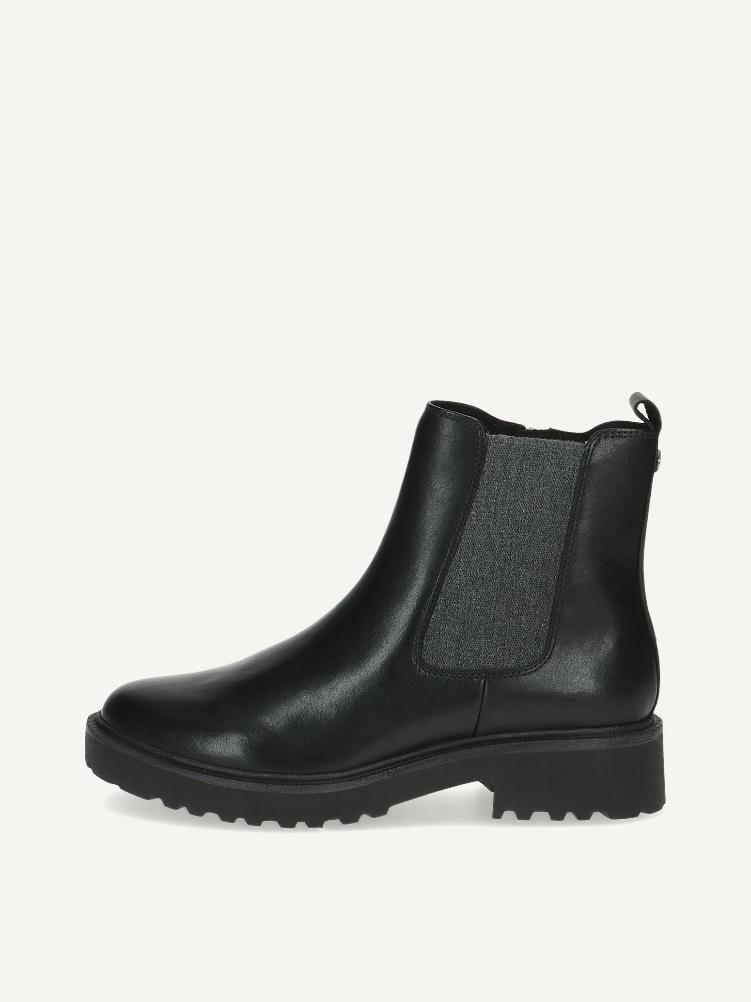CAPRICE Bootie, black, made of Leather without heel, Size 36