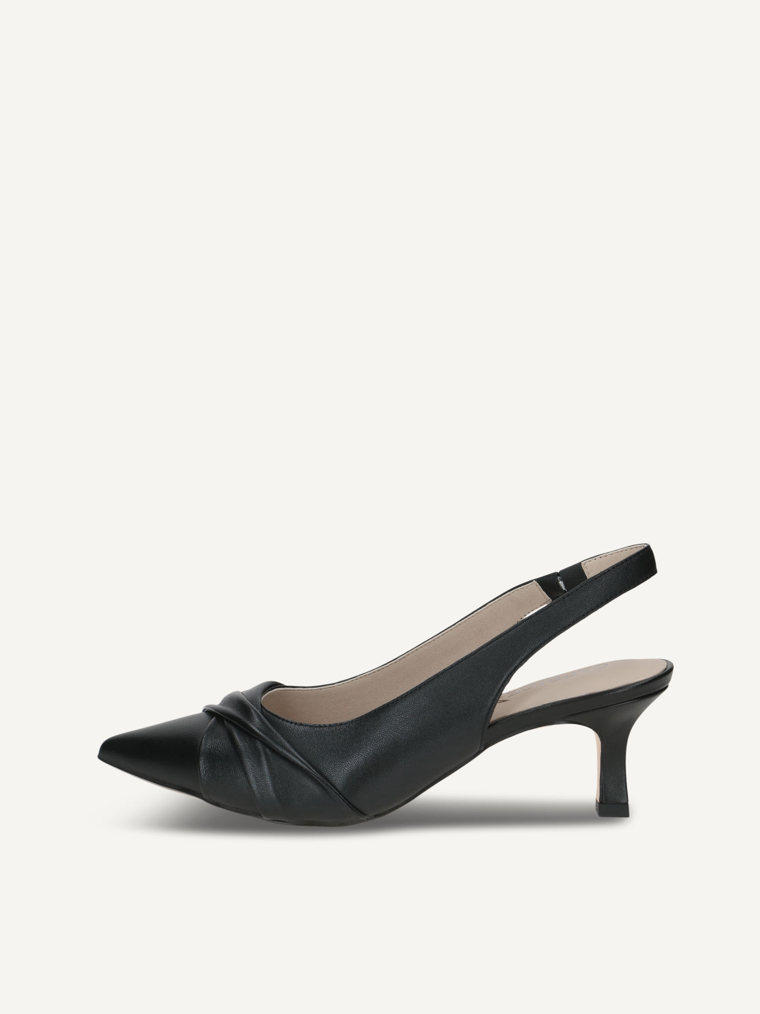 CAPRICE sling pumps, , made of Leather with Queenie, Size 37