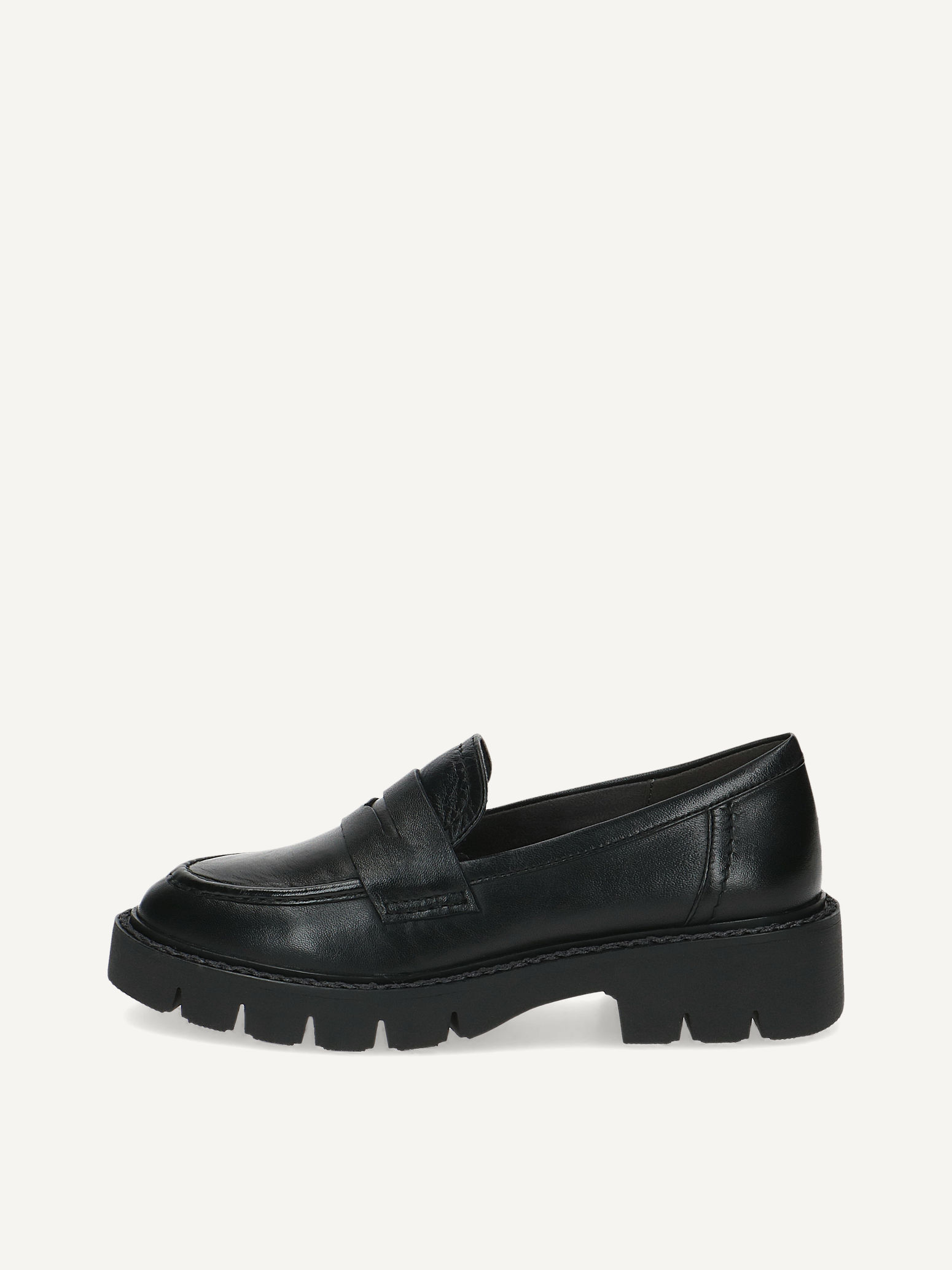 CAPRICE Slipper, black, made of Leather with Block heel, Size 40