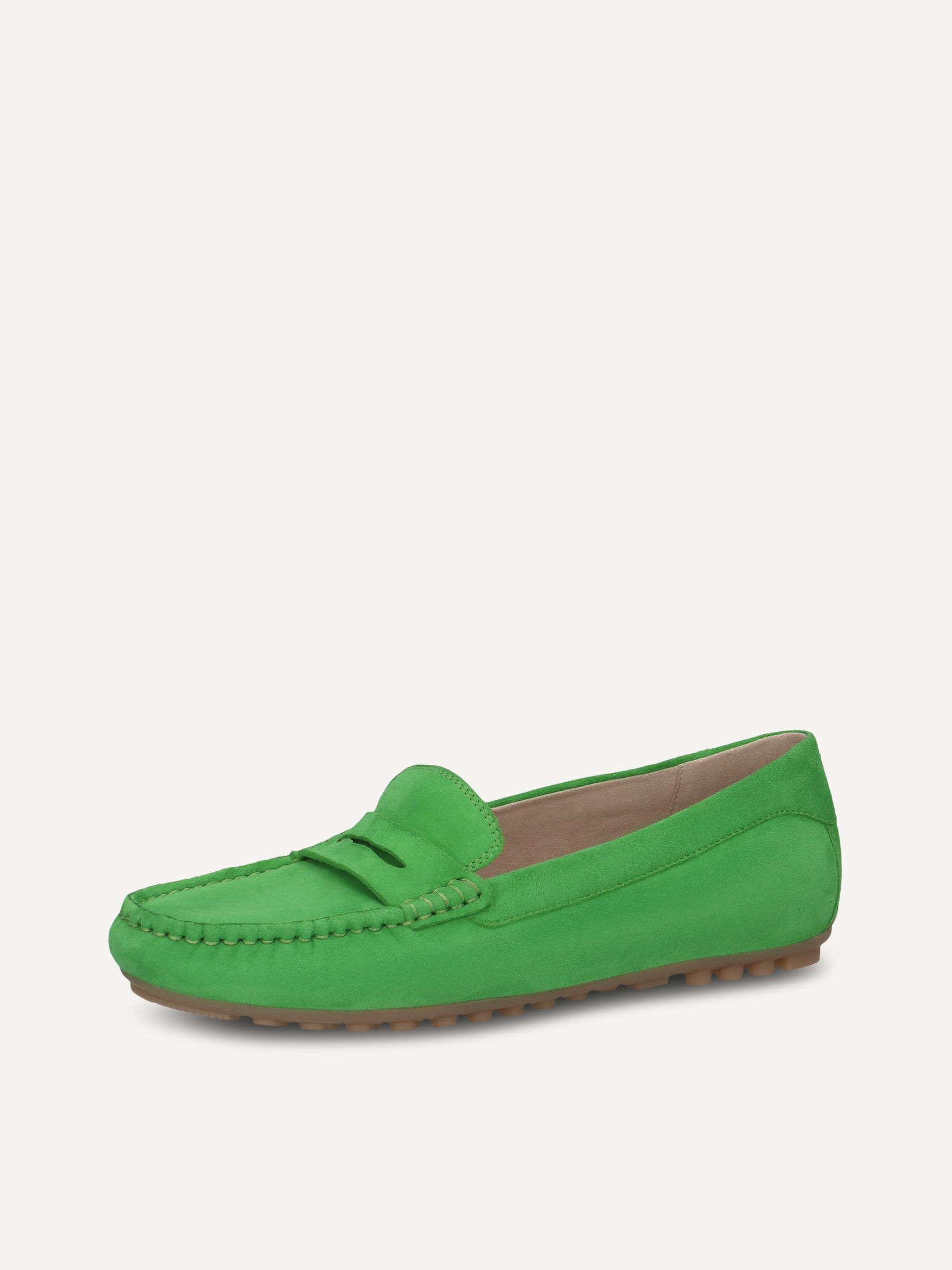 Mocassin en cuir - vert