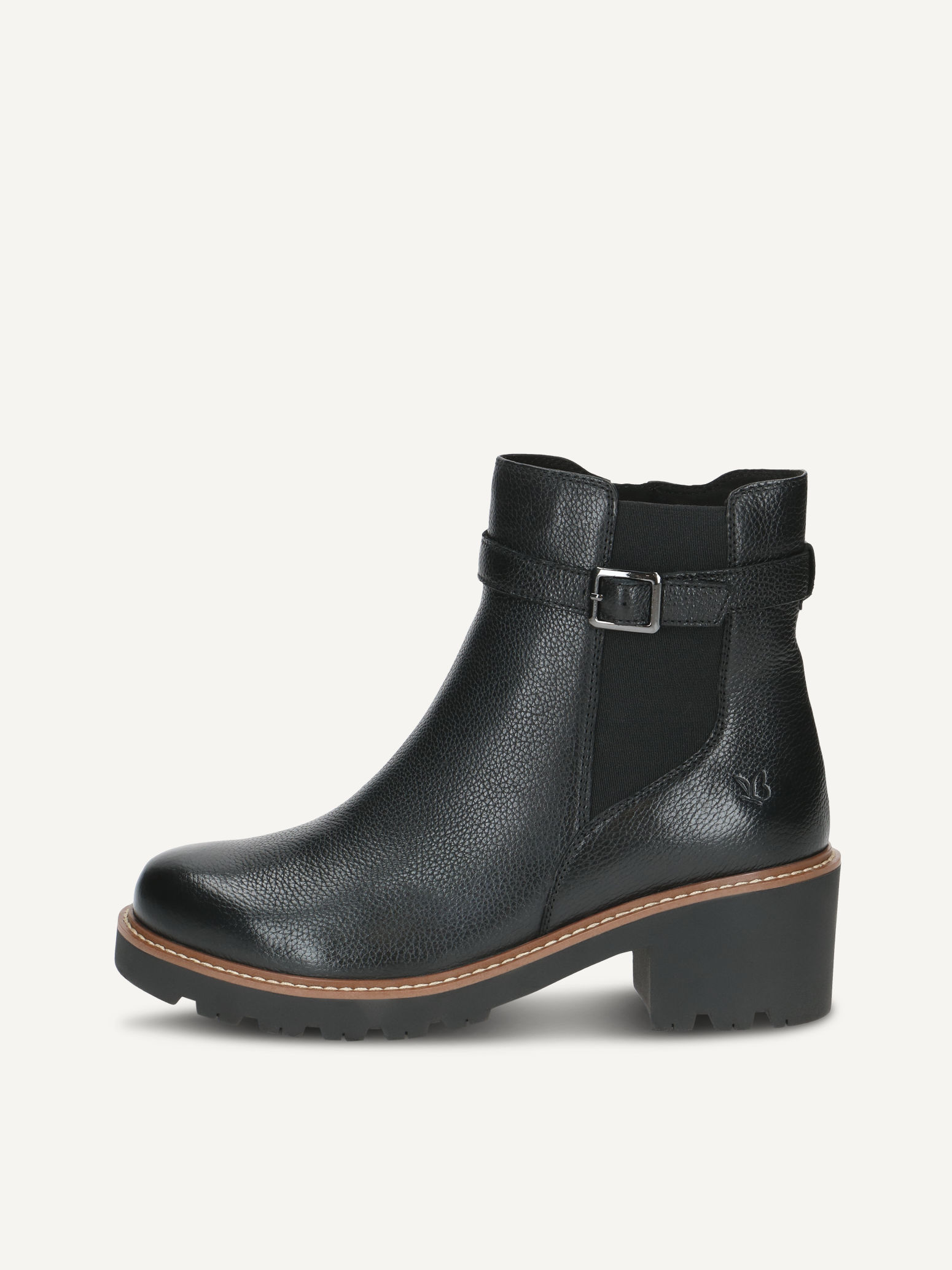 CAPRICE Bootie, black, made of Leather without heel, Size 42