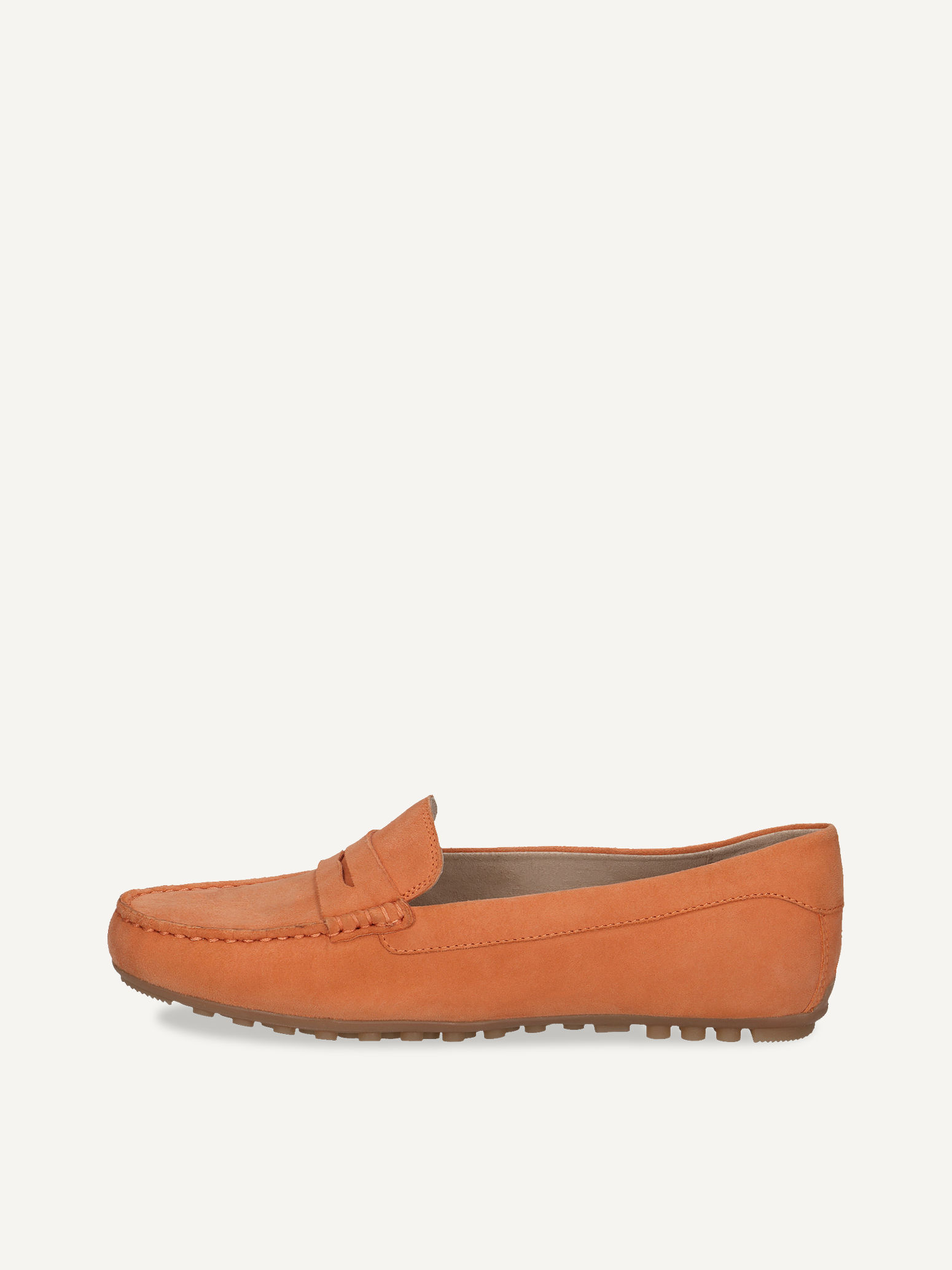 CAPRICE Moccasin, orange, made of Leather without heel, Size 36