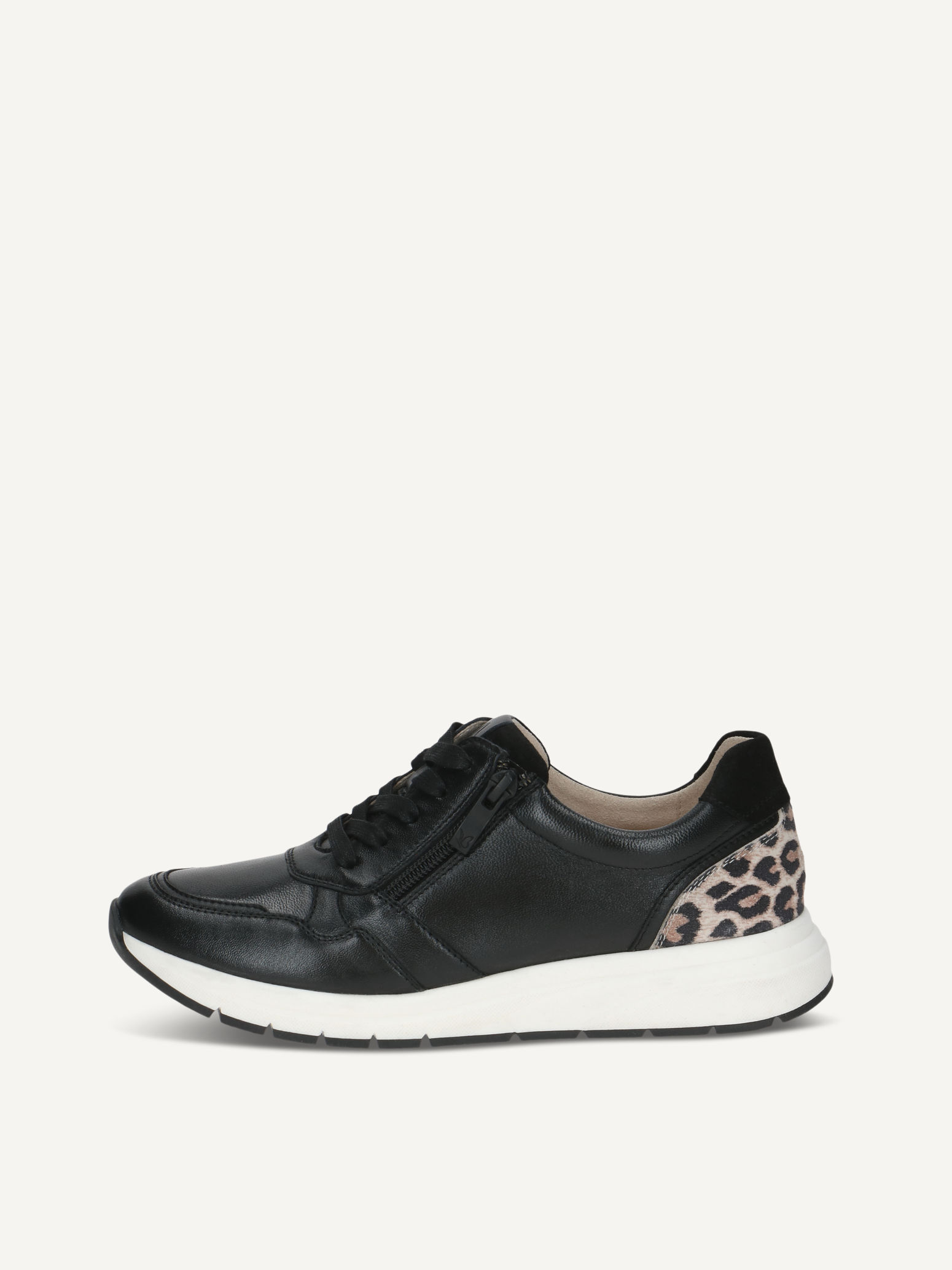 CAPRICE Sneaker, schwarz, aus Leder , Gr. 41
