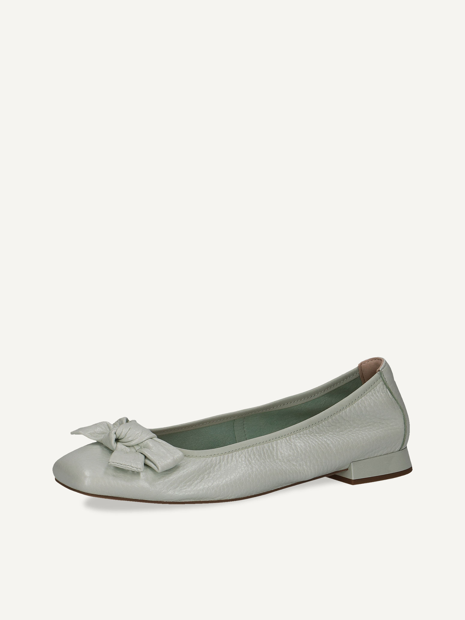 Ballerine en cuir - vert