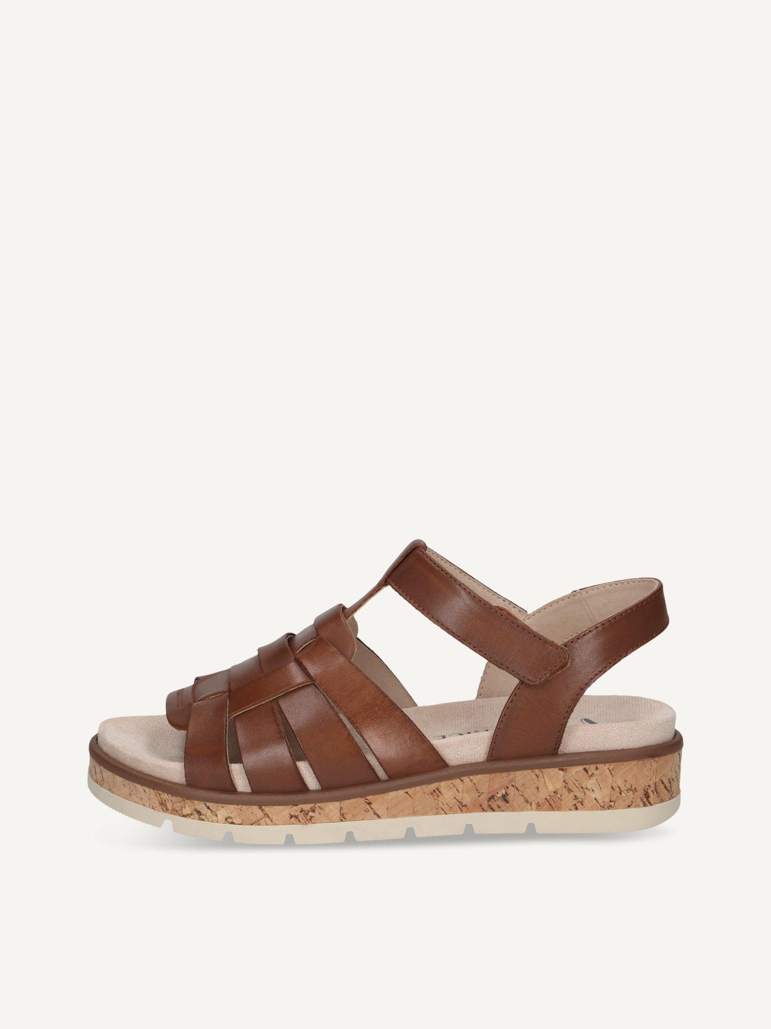 CAPRICE Sandal, brown, made of Leather without heel, Size 41
