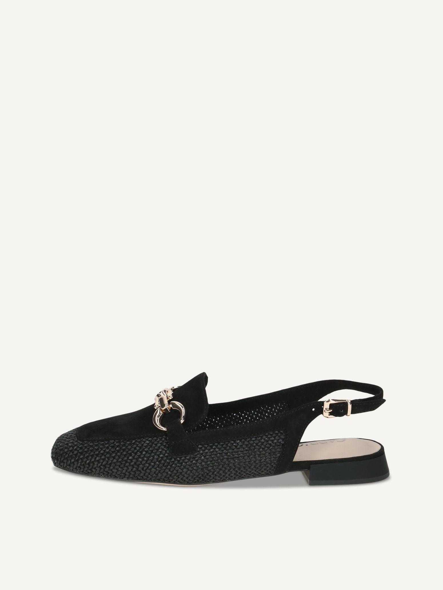CAPRICE Ballerina, , made of Leather and synthetic with Trapeze heel, Size 42