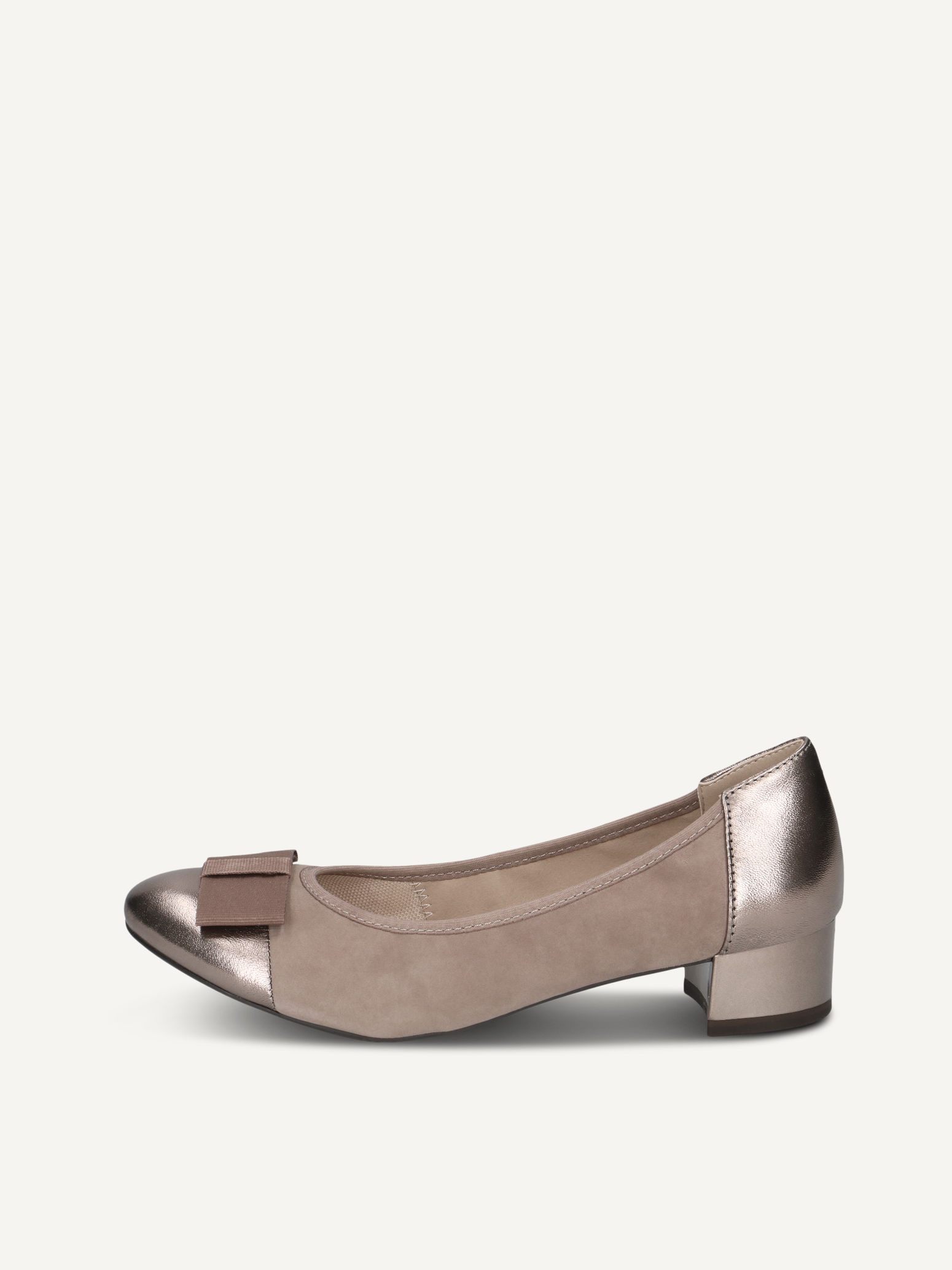 CAPRICE Pumps, , made of Leather and textile with Block heel, Size 37