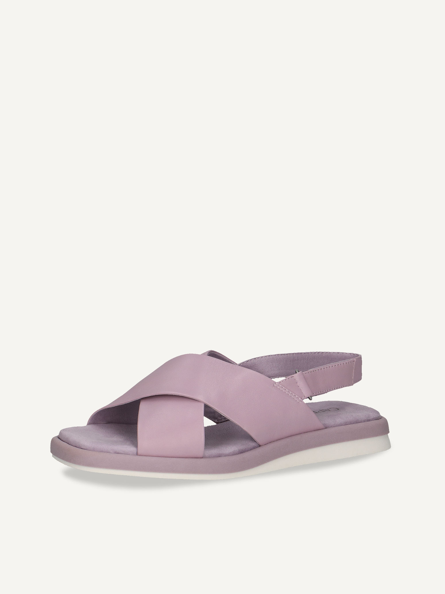 Sandale en cuir - mauve