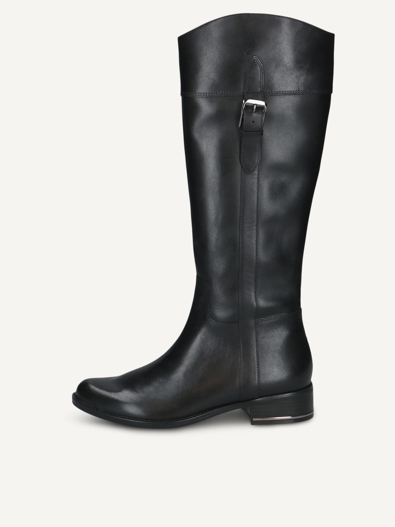 CAPRICE Bottes noir en Cuir avec Talon bloc P375 160$