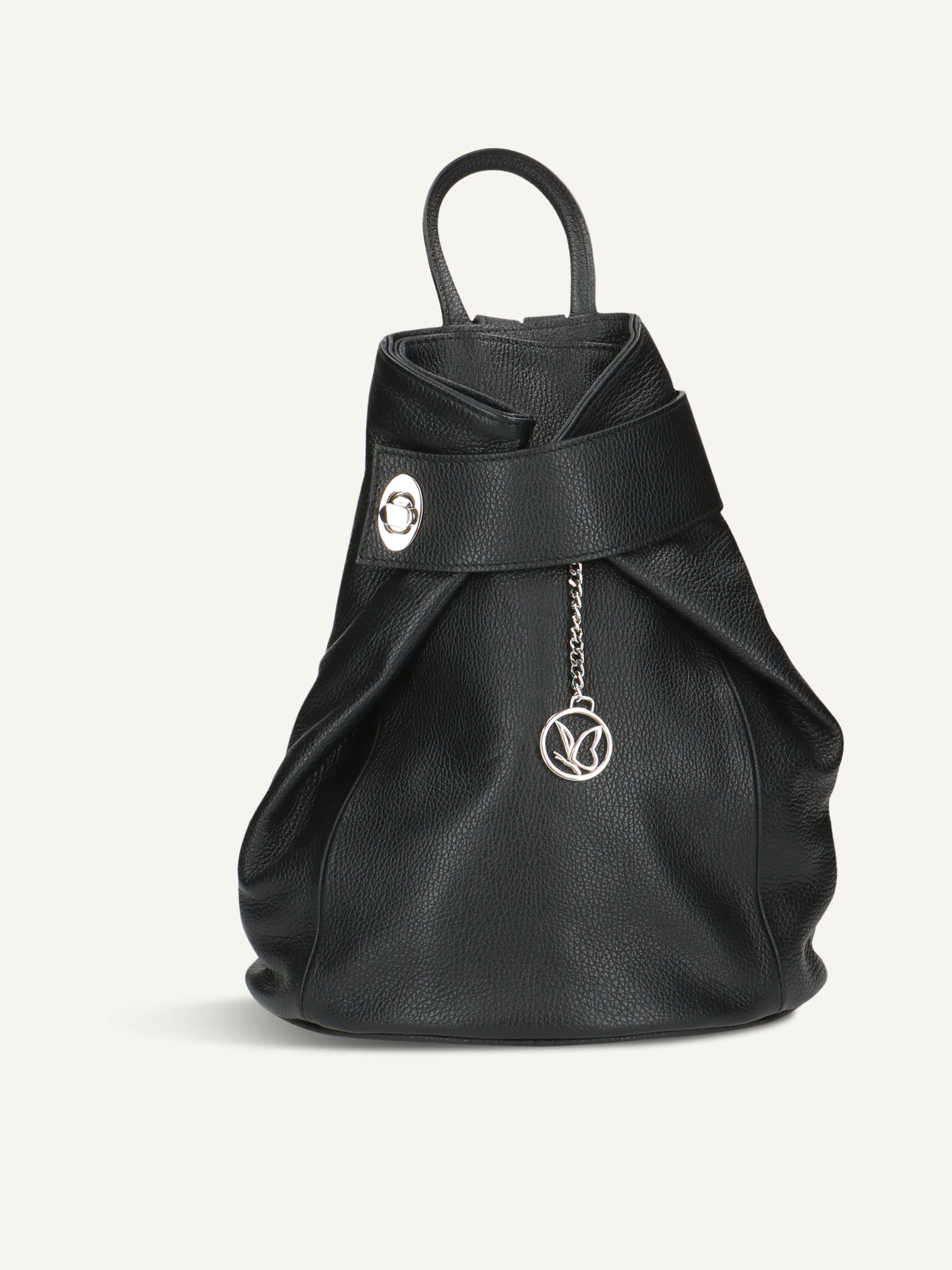 CAPRICE Rucksack, schwarz, aus Leder ohne Absatz, Gr. 1