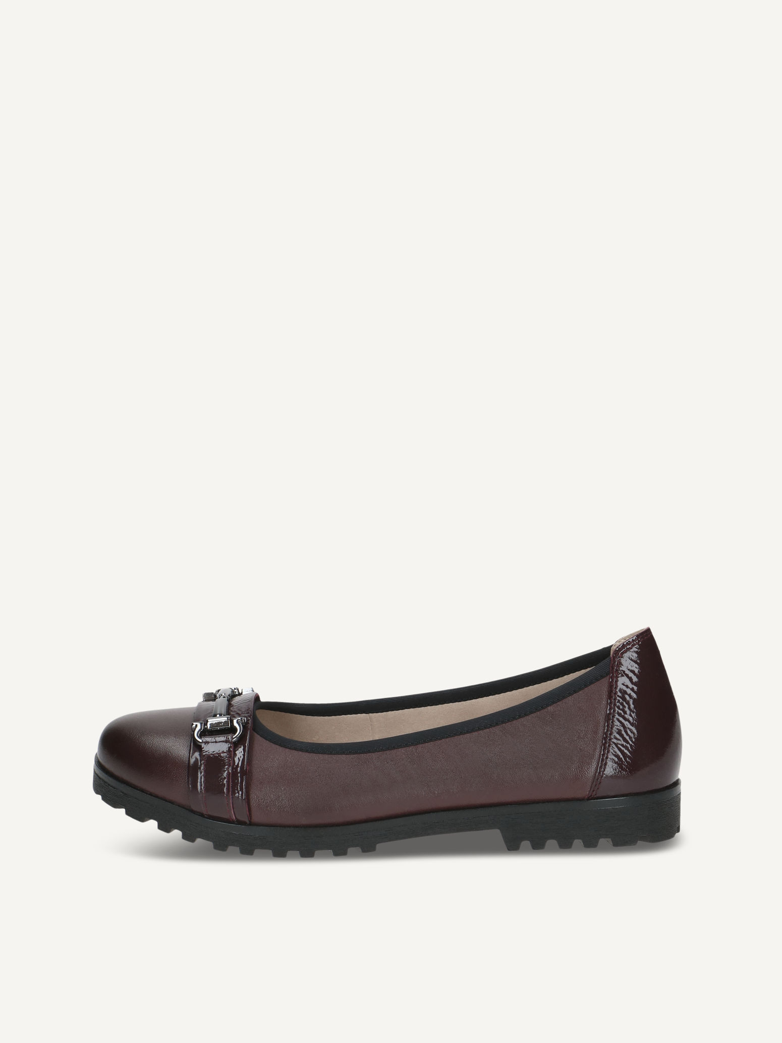 CAPRICE Ballerina, red, made of Leather, Size 42