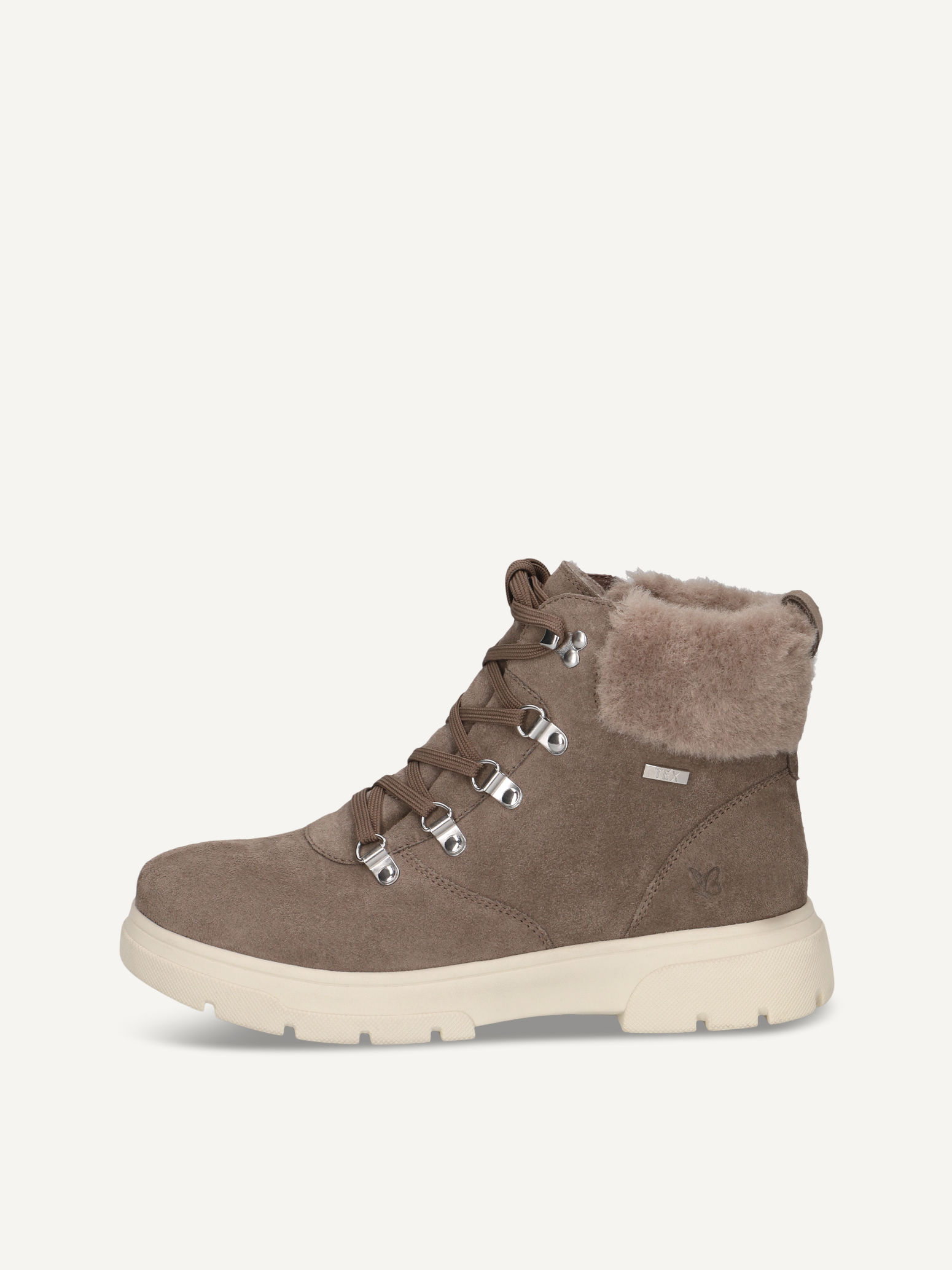 CAPRICE Bootie, beige, made of Leather and synthetic without heel, Size 40