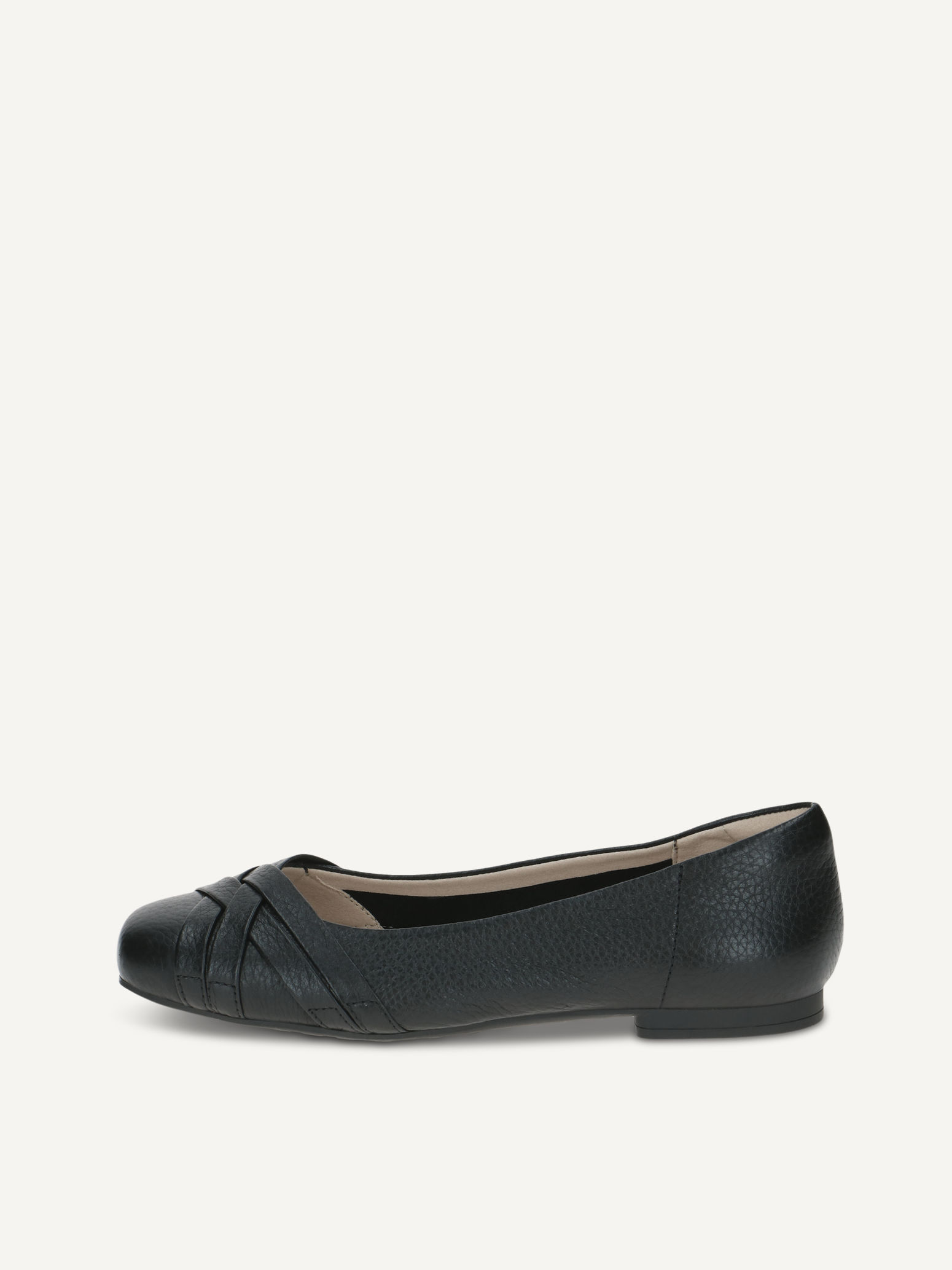 CAPRICE Ballerina, black, made of Leather, Size 37