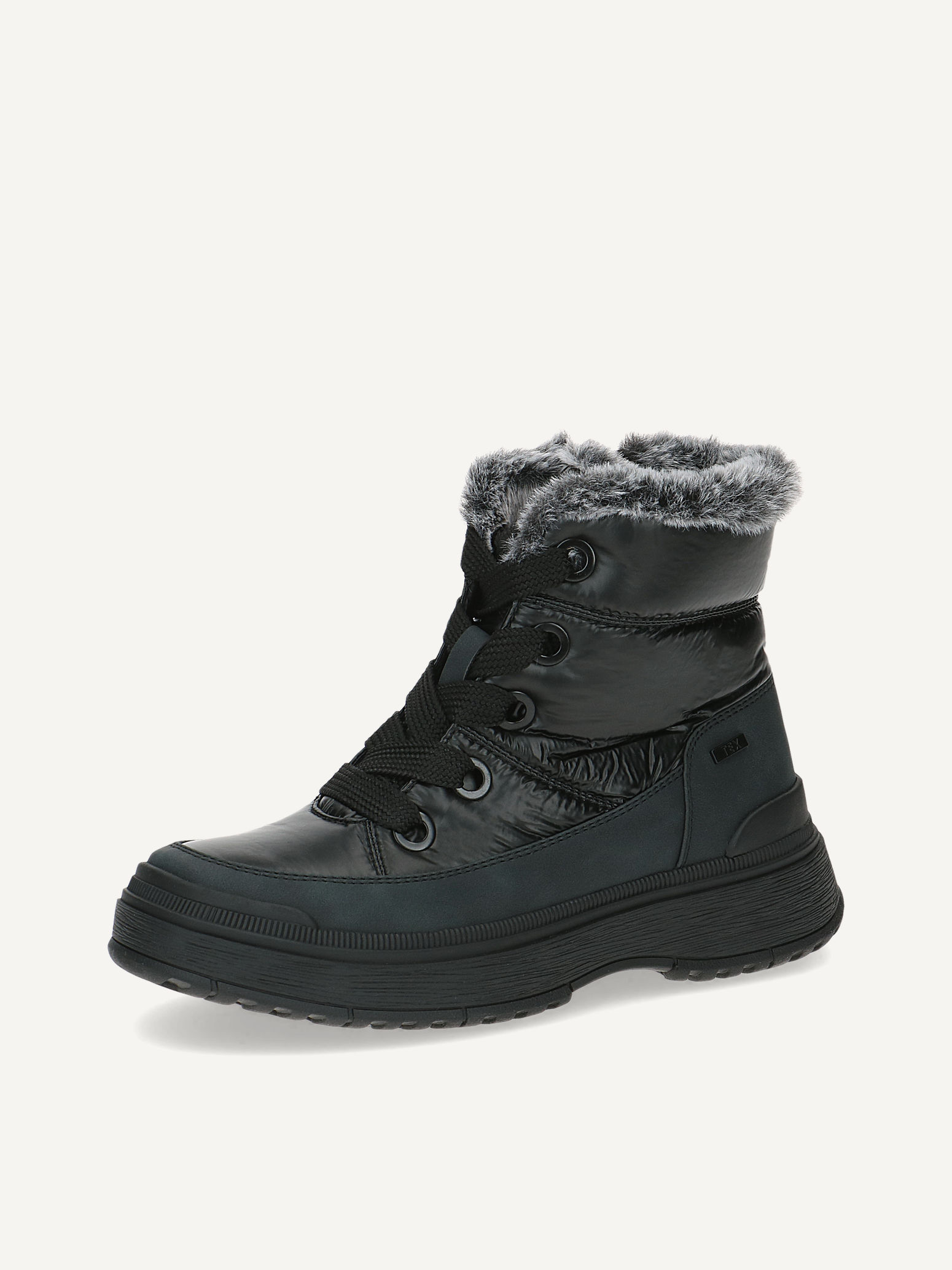 Stiefelette - schwarz Warmfutter