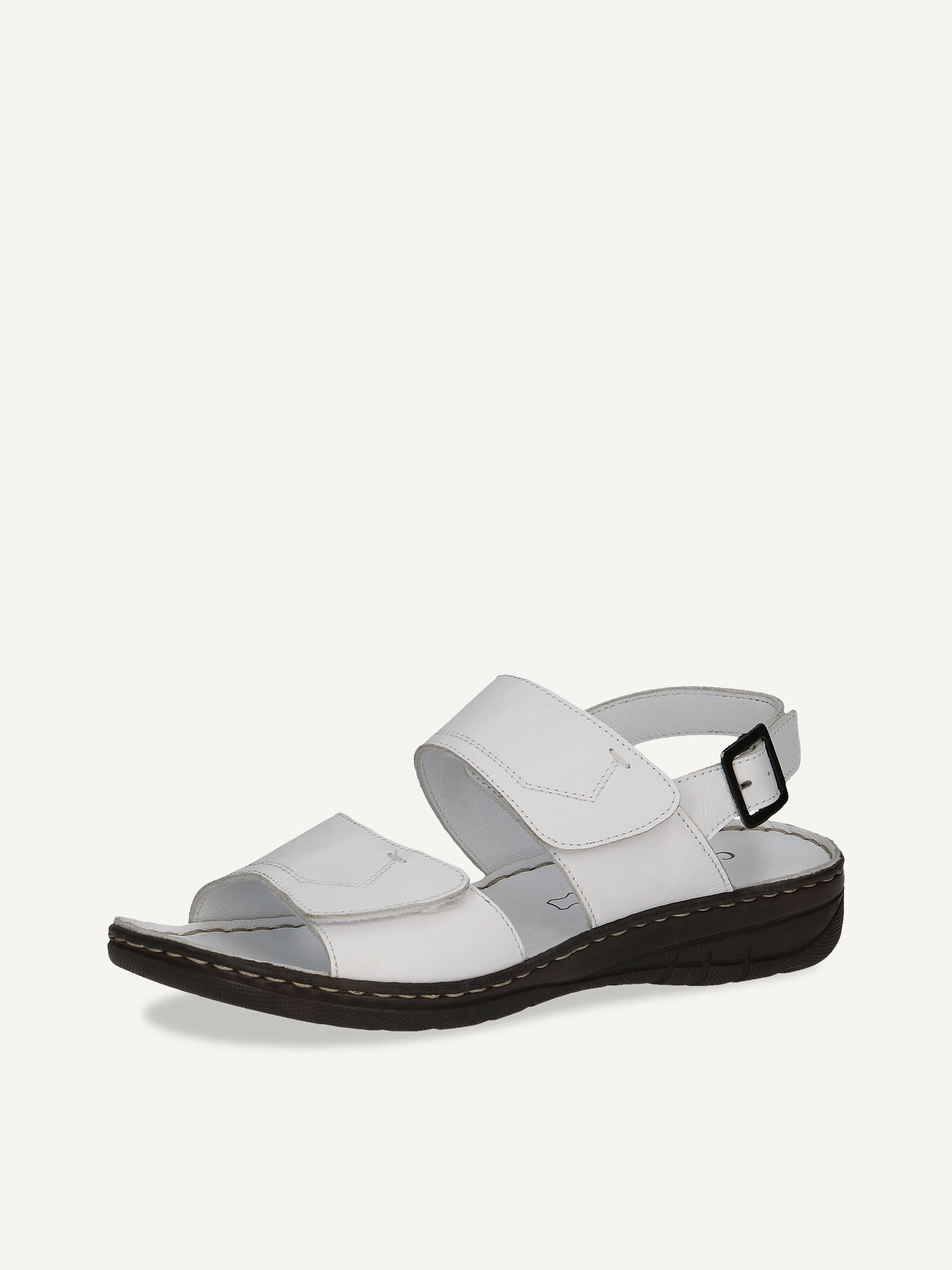 Ledersandalette - weiß