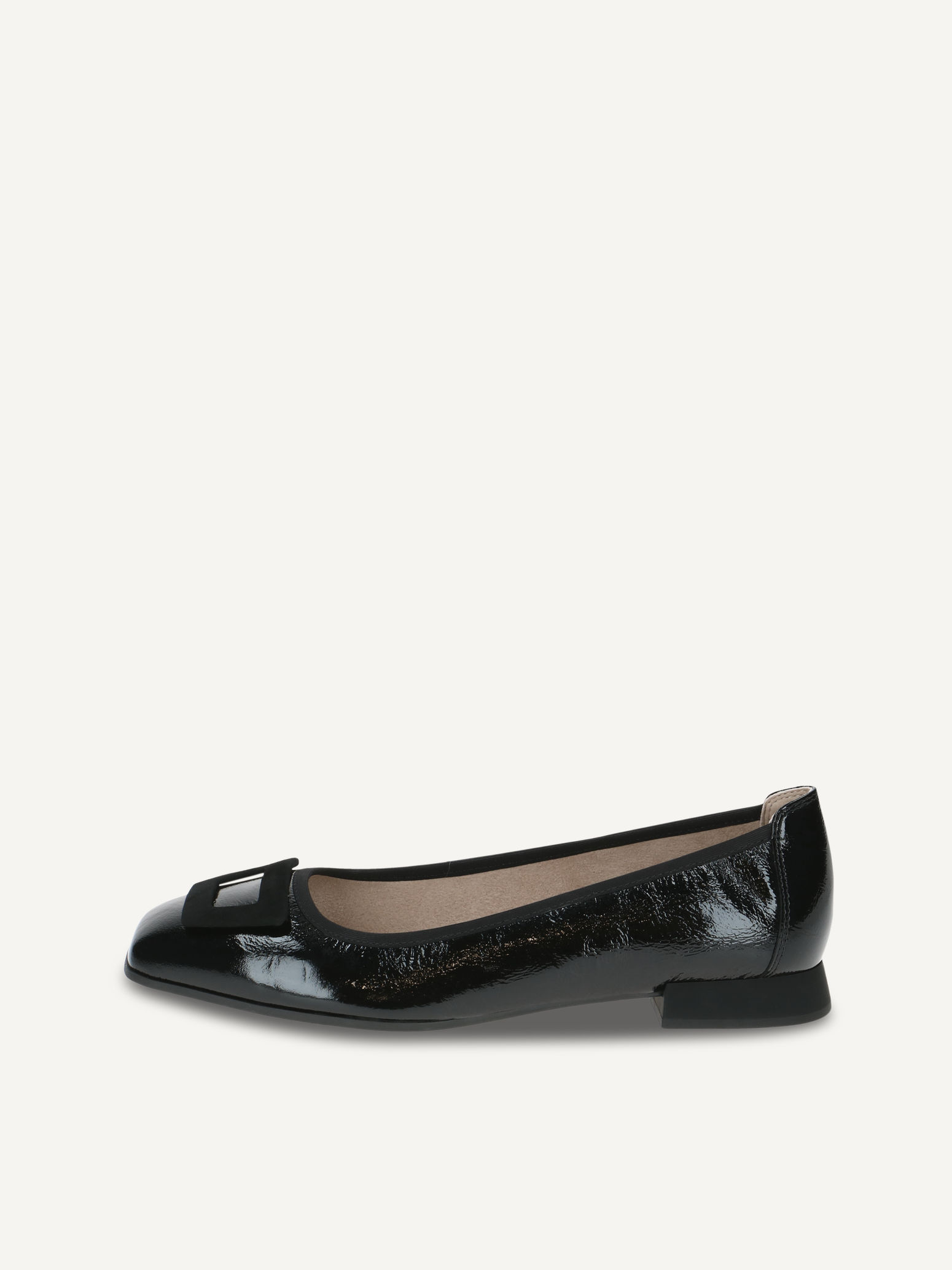 CAPRICE Ballerina, , made of Leather with Trapeze heel, Size 38