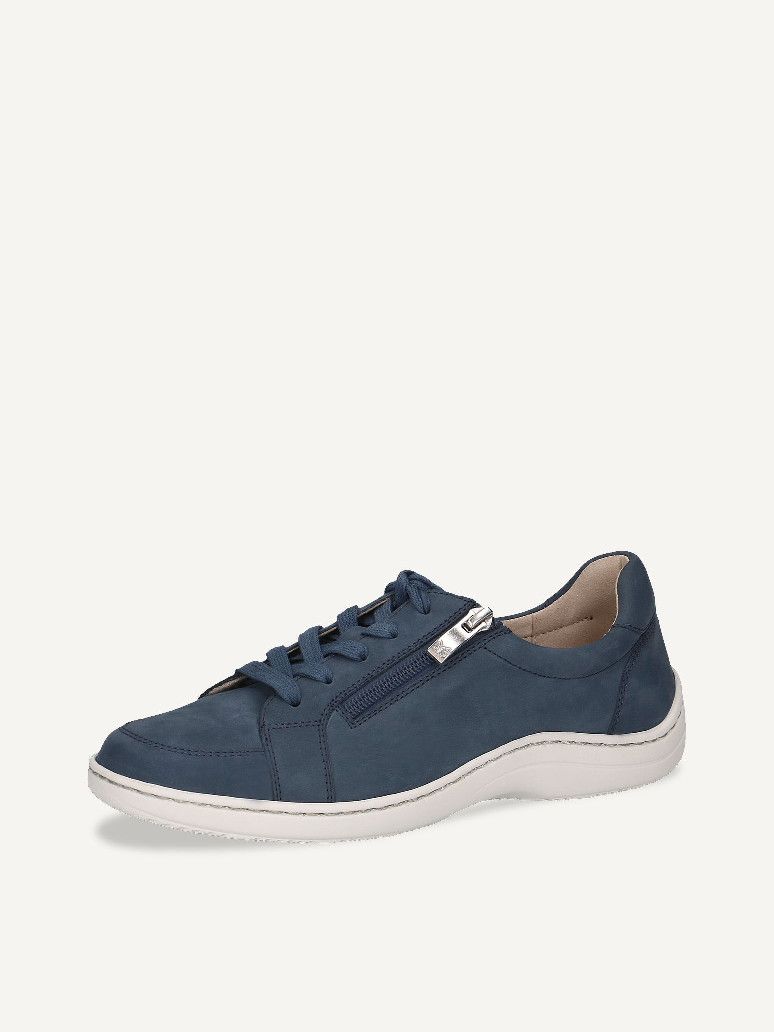 Ledersneaker - blau