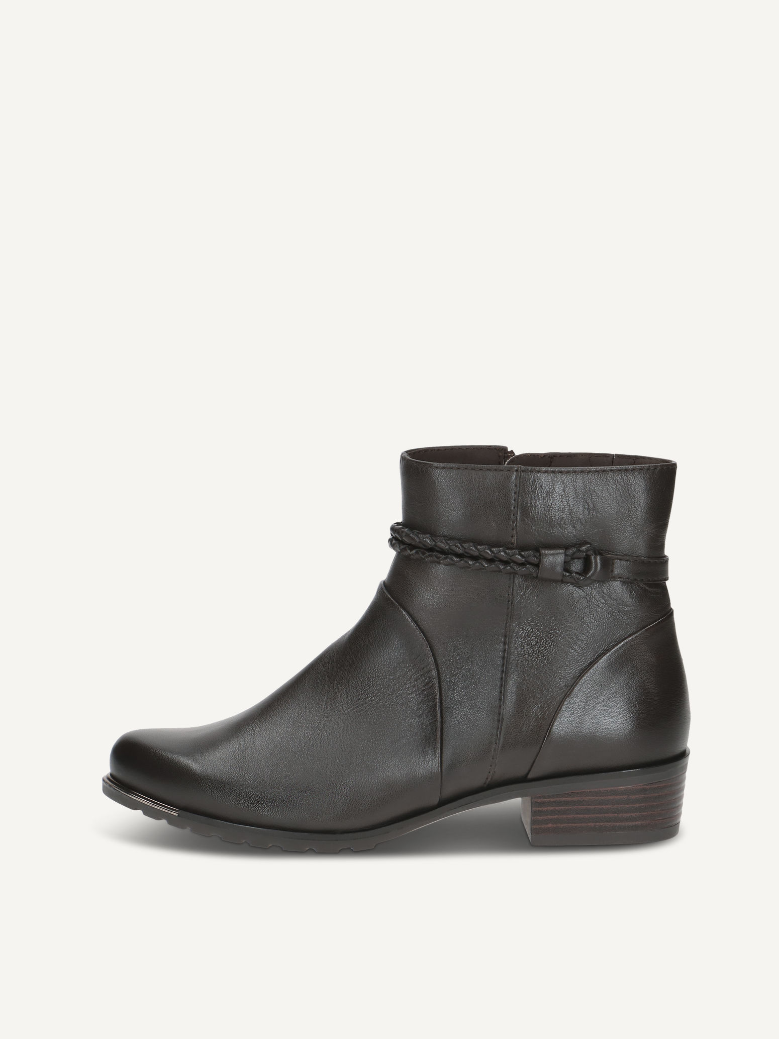 CAPRICE Bootie, , made of Leather with Block heel, Size 38.5