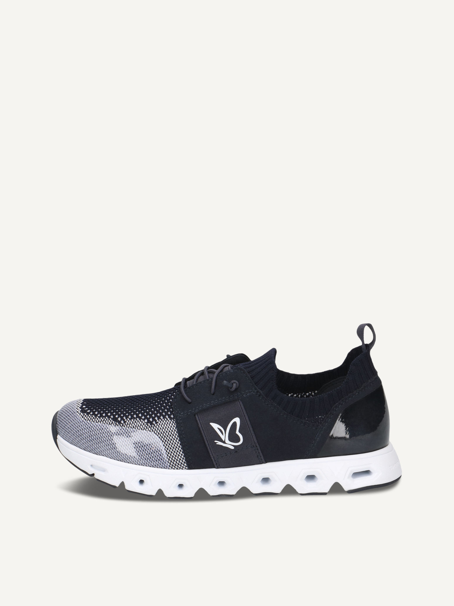 CAPRICE Sneaker, blau, aus Textil und Synthetik mit Plateauabsatz, Gr. 39