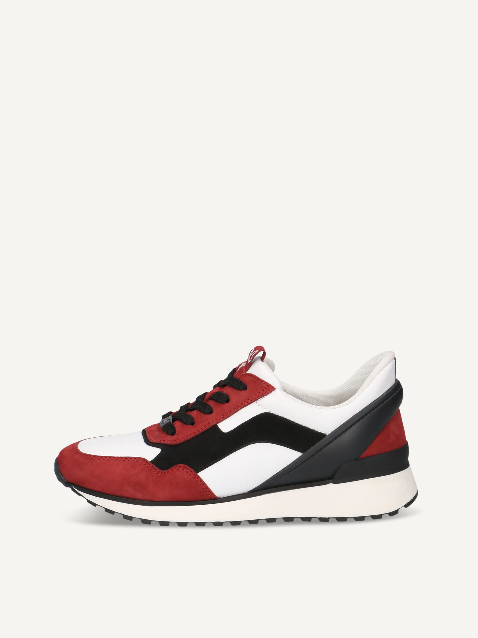 CAPRICE Sneaker, white, made of Leather and textile with Wedge heel, Size 38