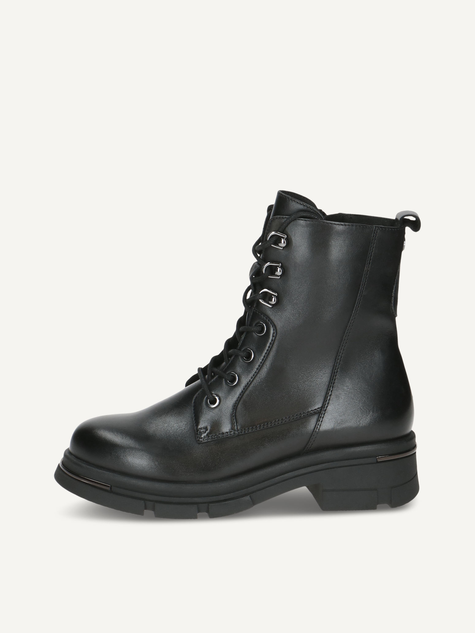 CAPRICE Bootie, black, made of Leather with Block heel, Size 38