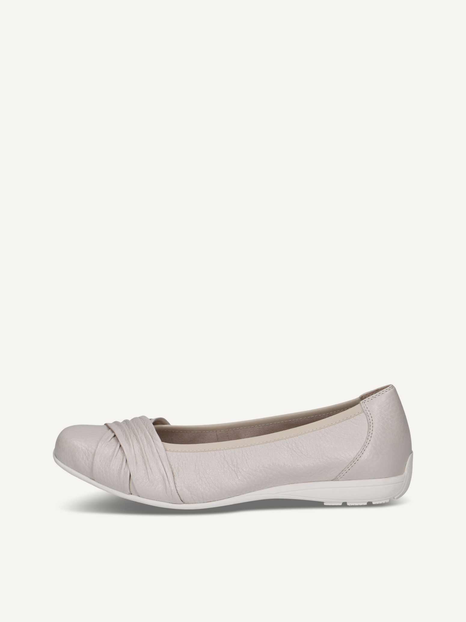 CAPRICE Ballerina, white, made of Leather, Size 41