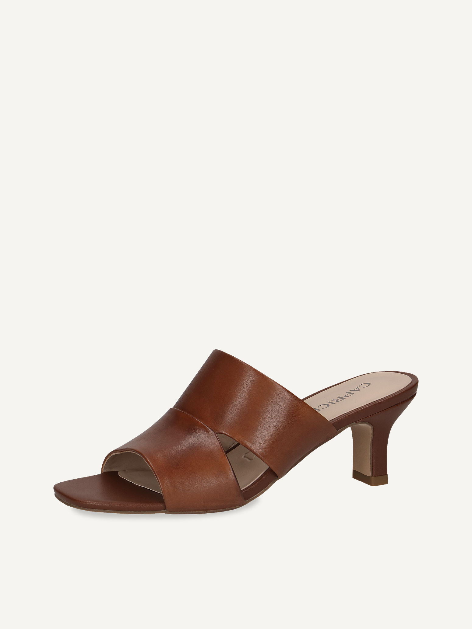 Mule en cuir - marron