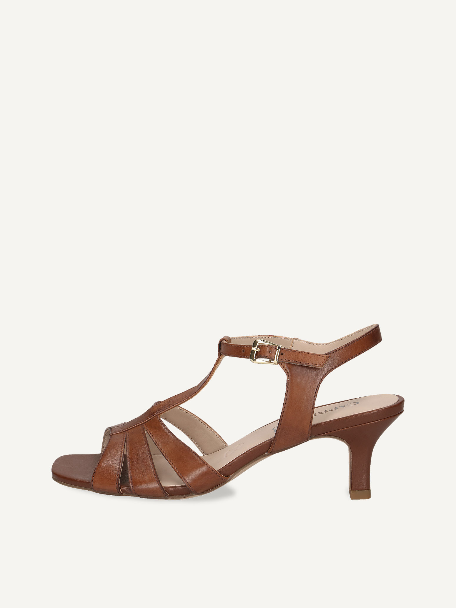 CAPRICE Heeled sandal, , made of Leather with Funnel heel, Size 41