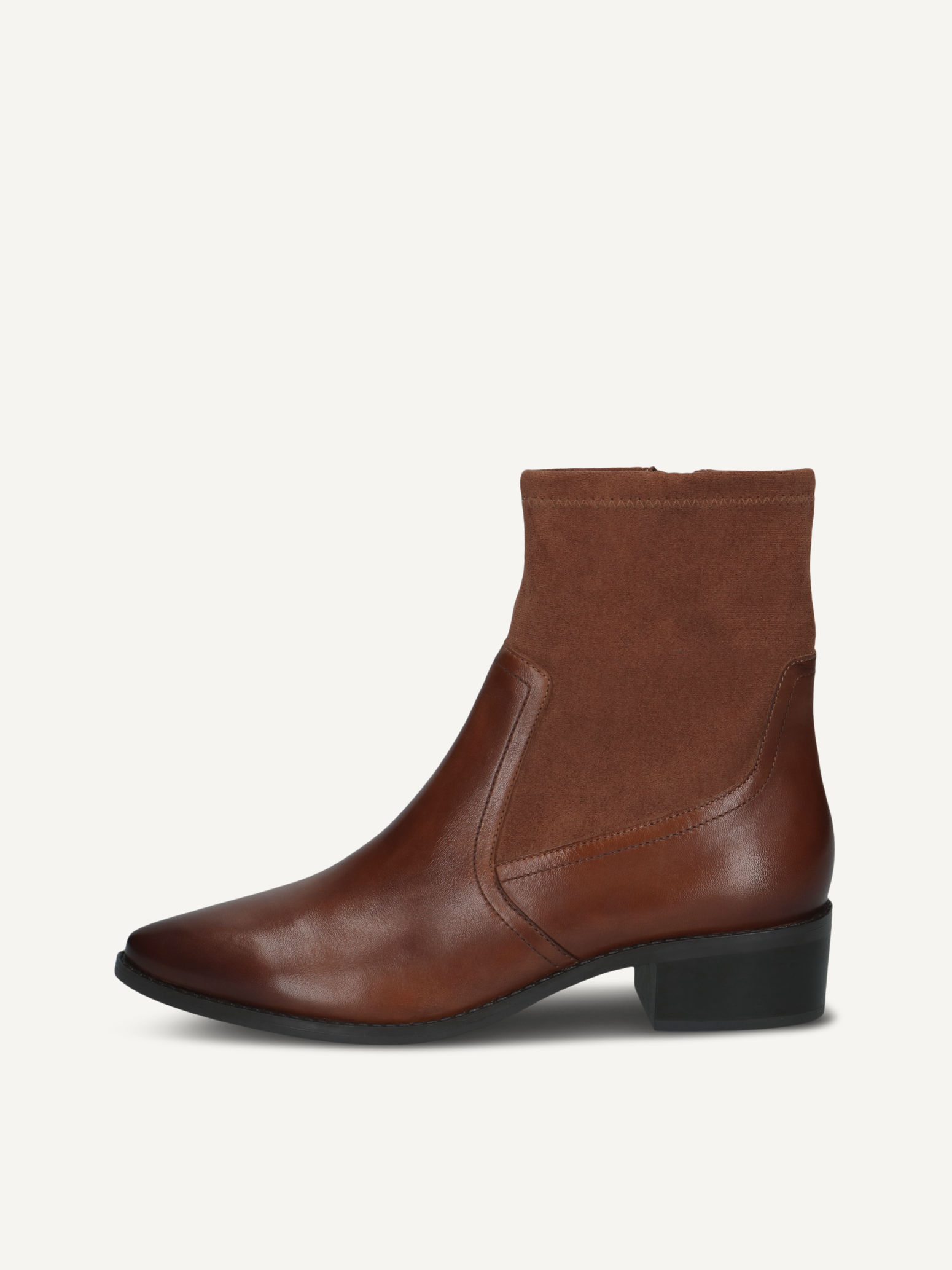 CAPRICE Bootie, , made of Leather and synthetic with Block heel, Size 38