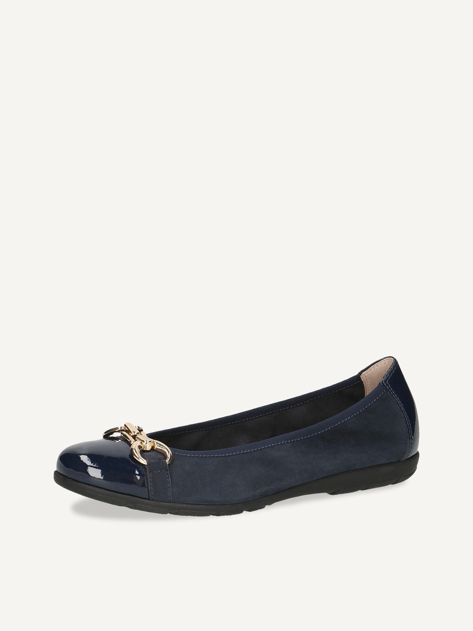 Ballerine en cuir - bleu