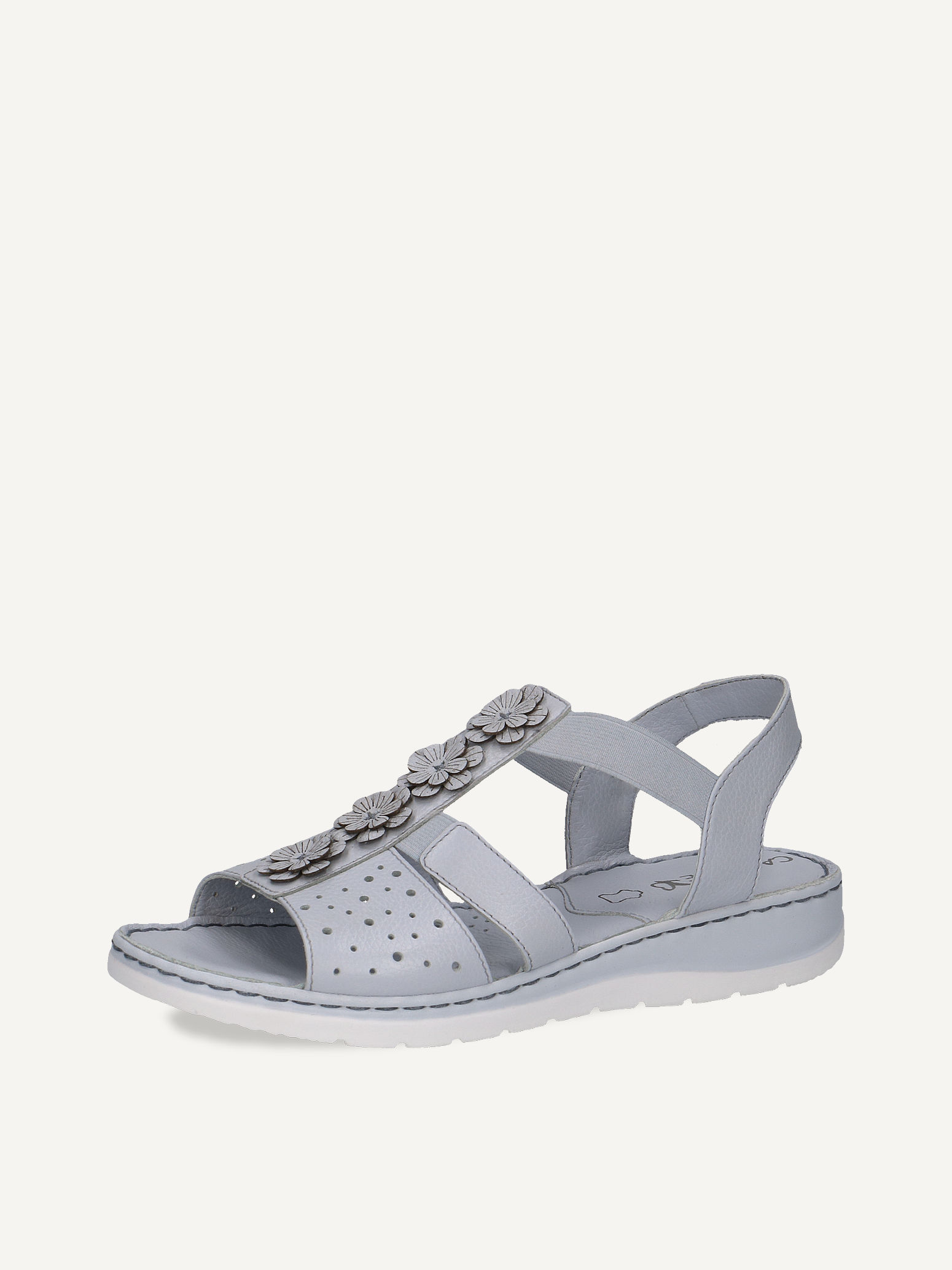 Ledersandalette - blau
